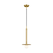 Nodes Short Pendant, Burnished Brass Finish - Bees Lighting