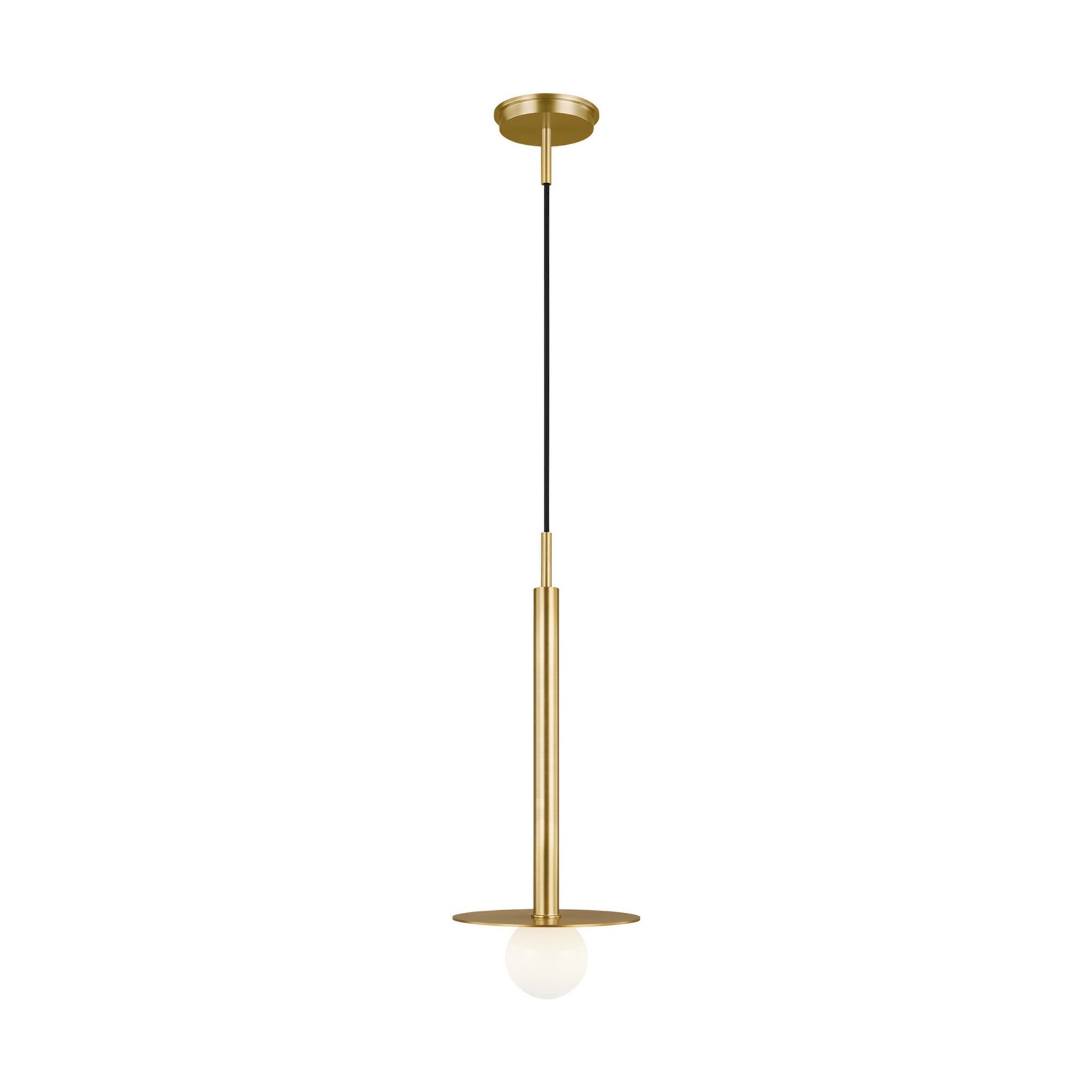 Nodes Short Pendant, Burnished Brass Finish - Bees Lighting