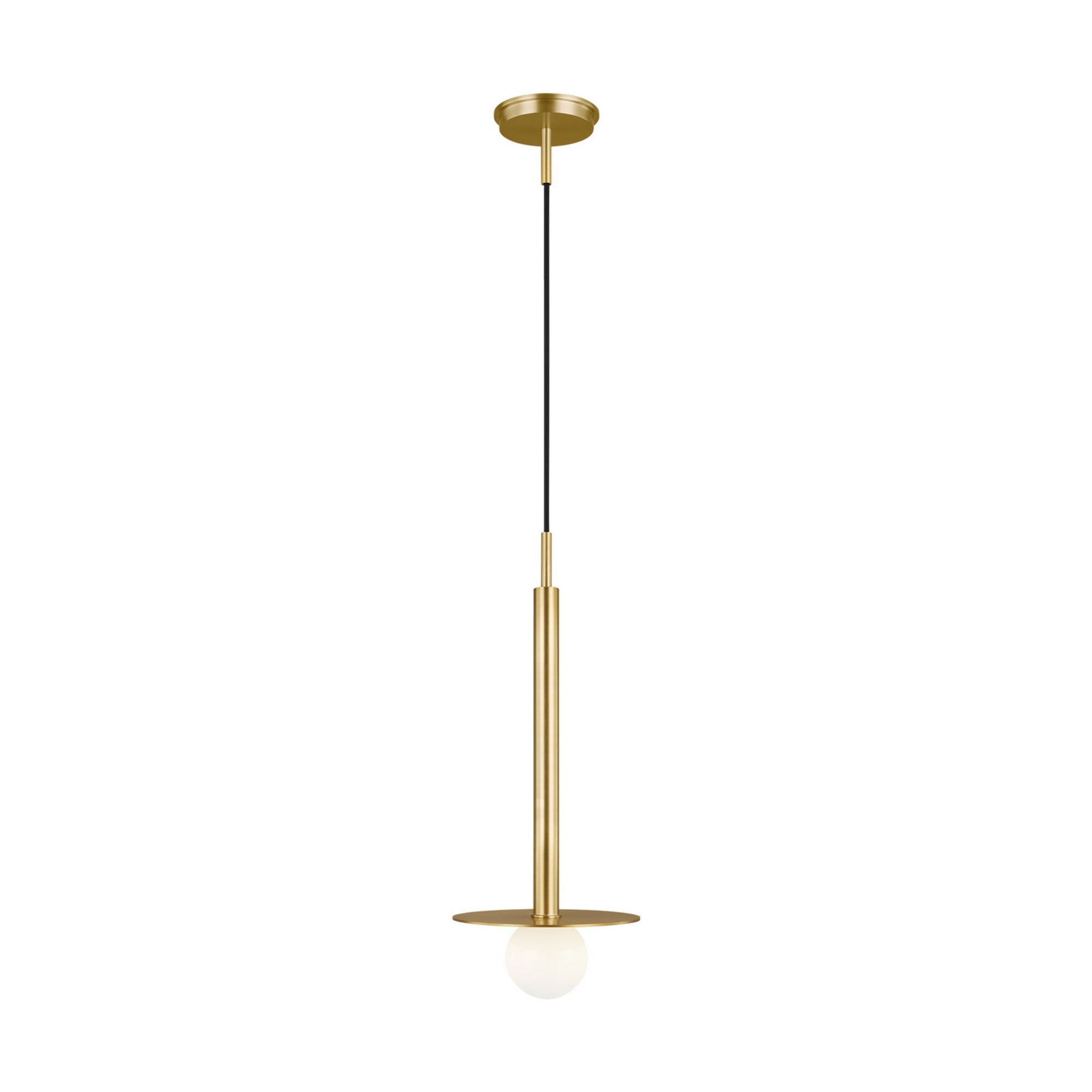 Nodes Short Pendant, Burnished Brass Finish - Bees Lighting