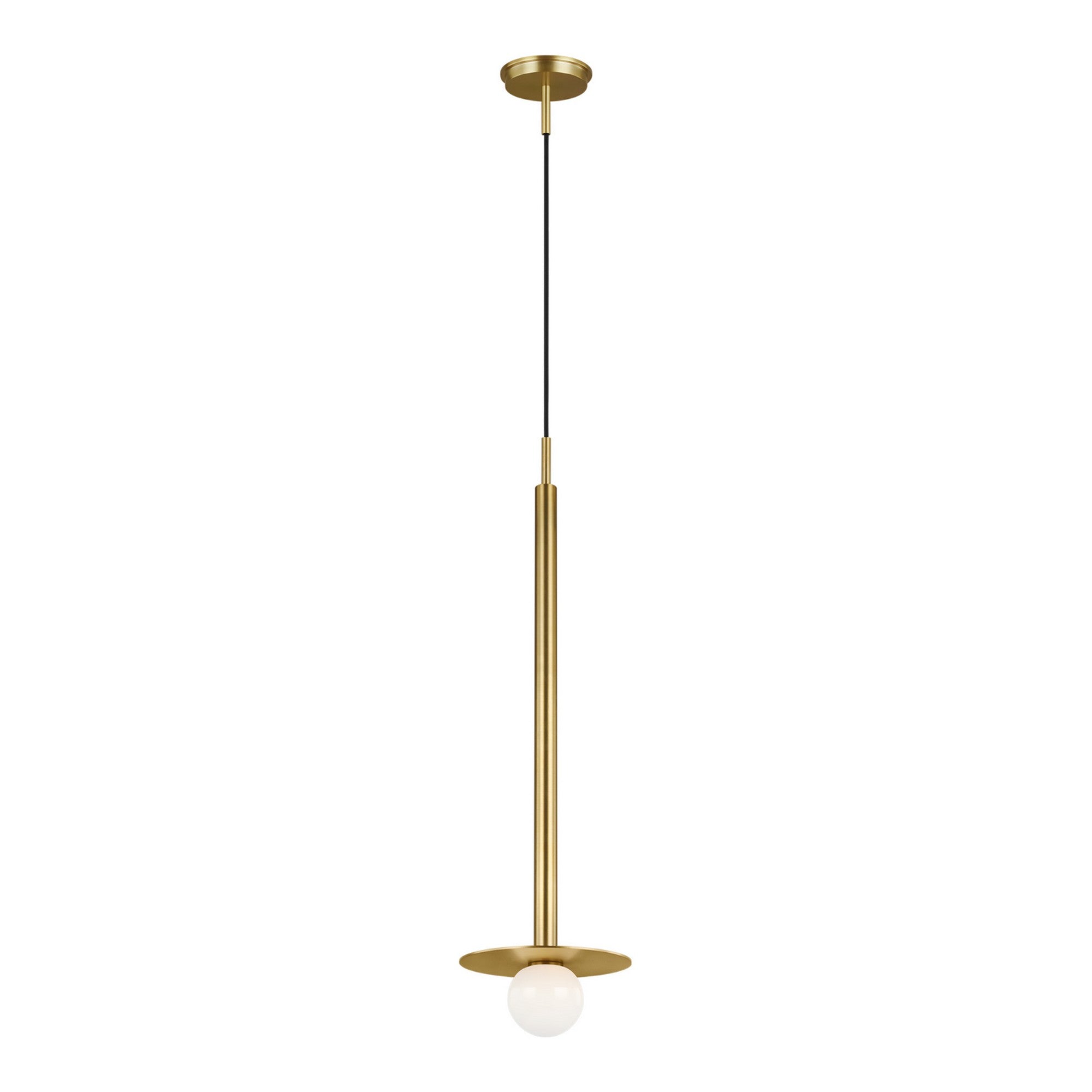 Nodes Tall Pendant, Burnished Brass Finish - Bees Lighting