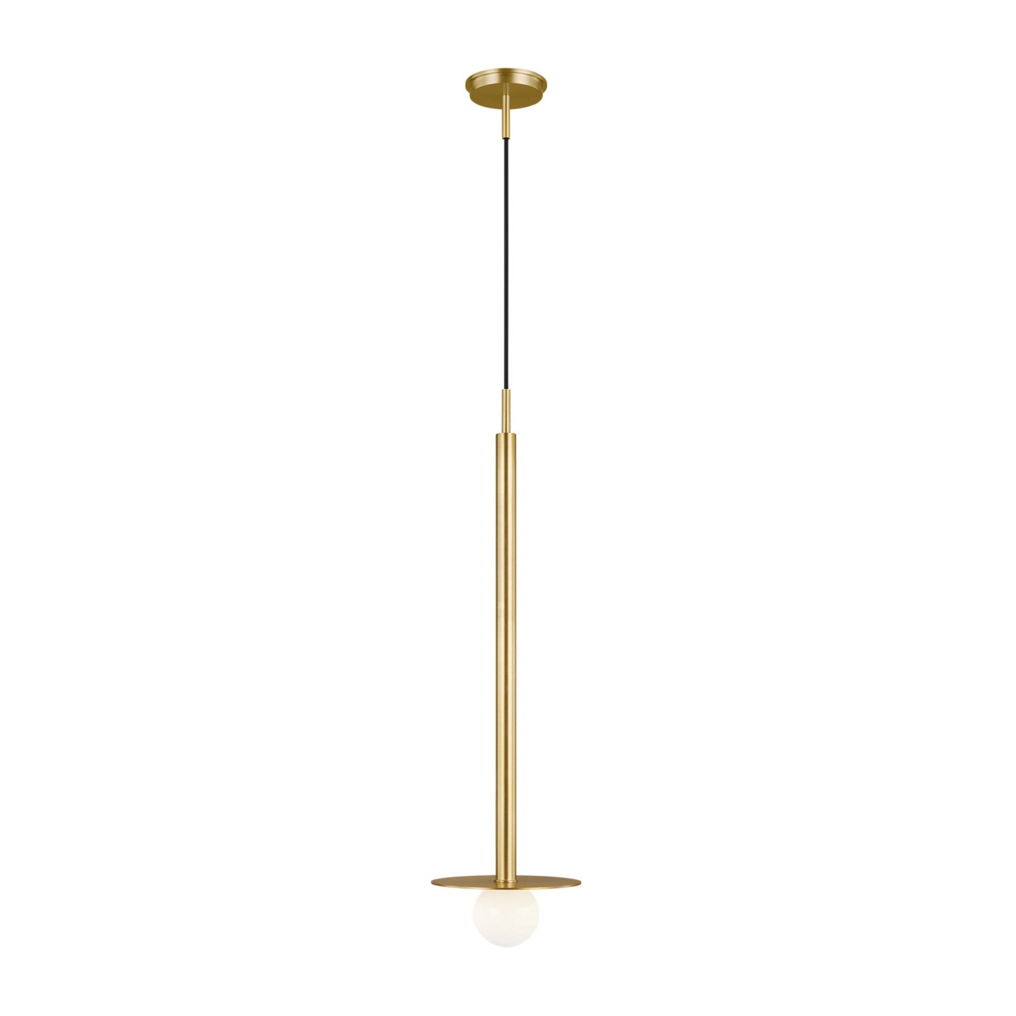 Nodes Tall Pendant, Burnished Brass Finish - Bees Lighting