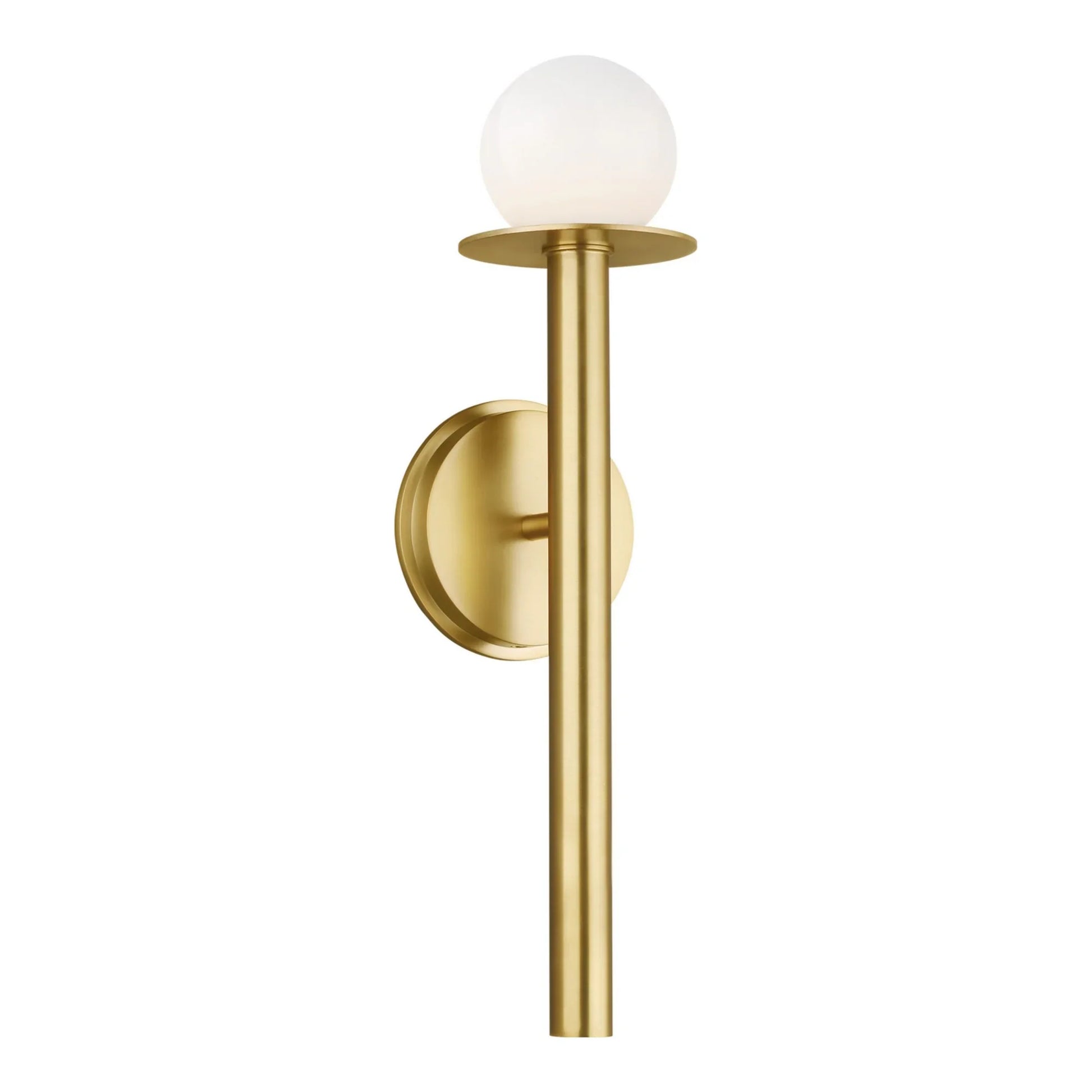 Nodes 17" Single Sconce, Burnished Brass Finish - Bees Lighting