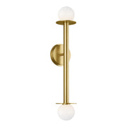 Nodes 24" Double Sconce, Burnished Brass Finish - Bees Lighting
