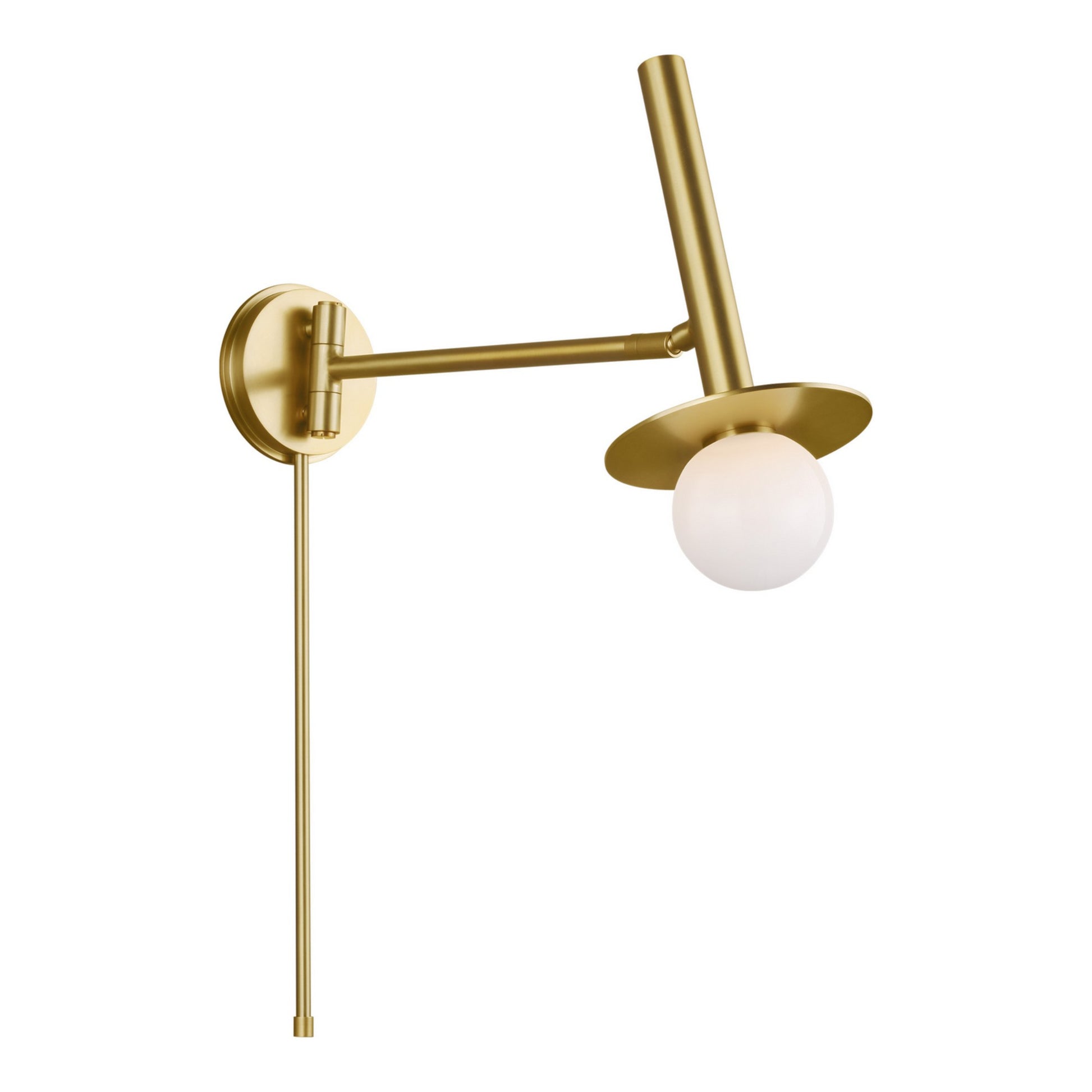 Nodes 24" Pivot Sconce, Burnished Brass Finish - Bees Lighting