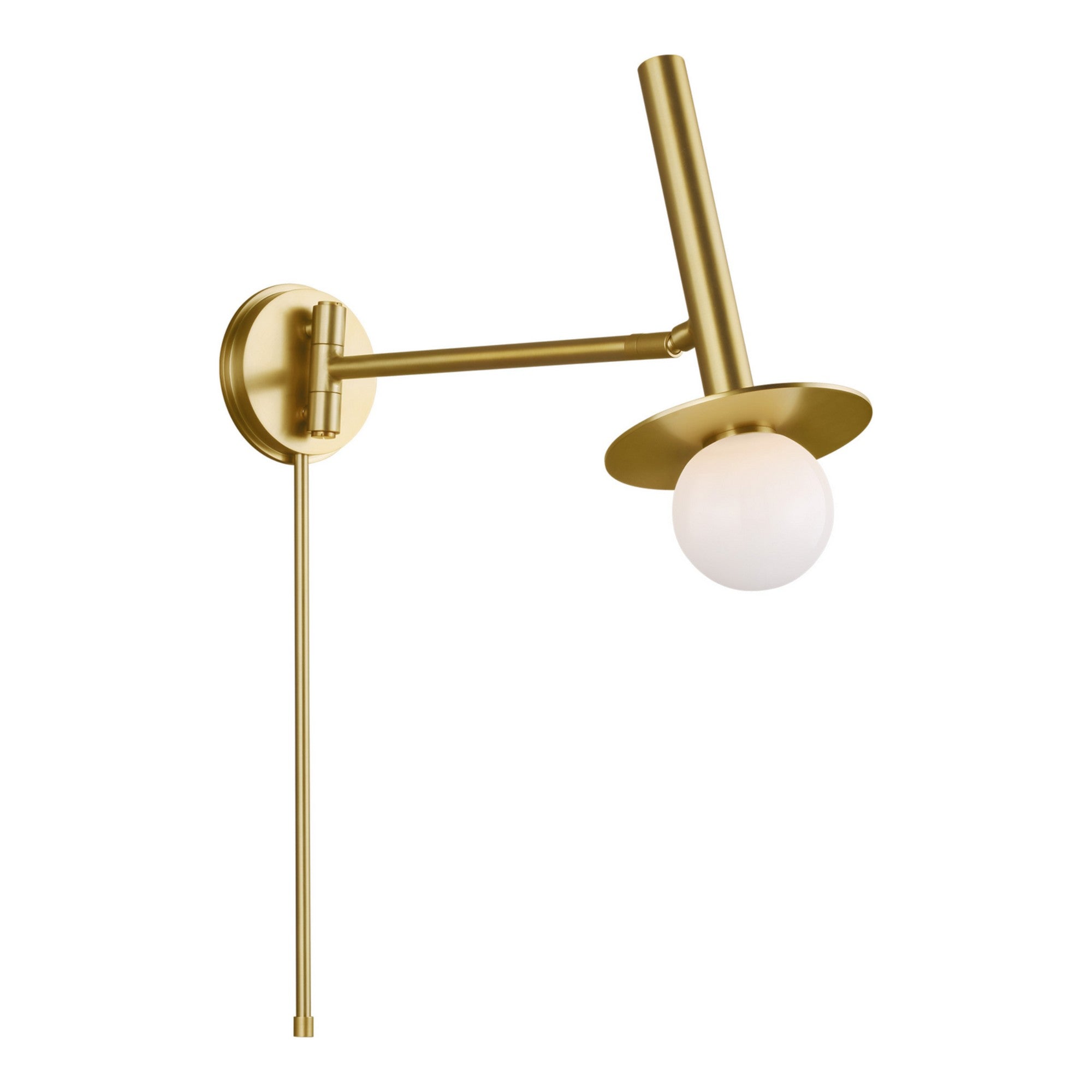 Nodes 24" Pivot Sconce, Burnished Brass Finish - Bees Lighting