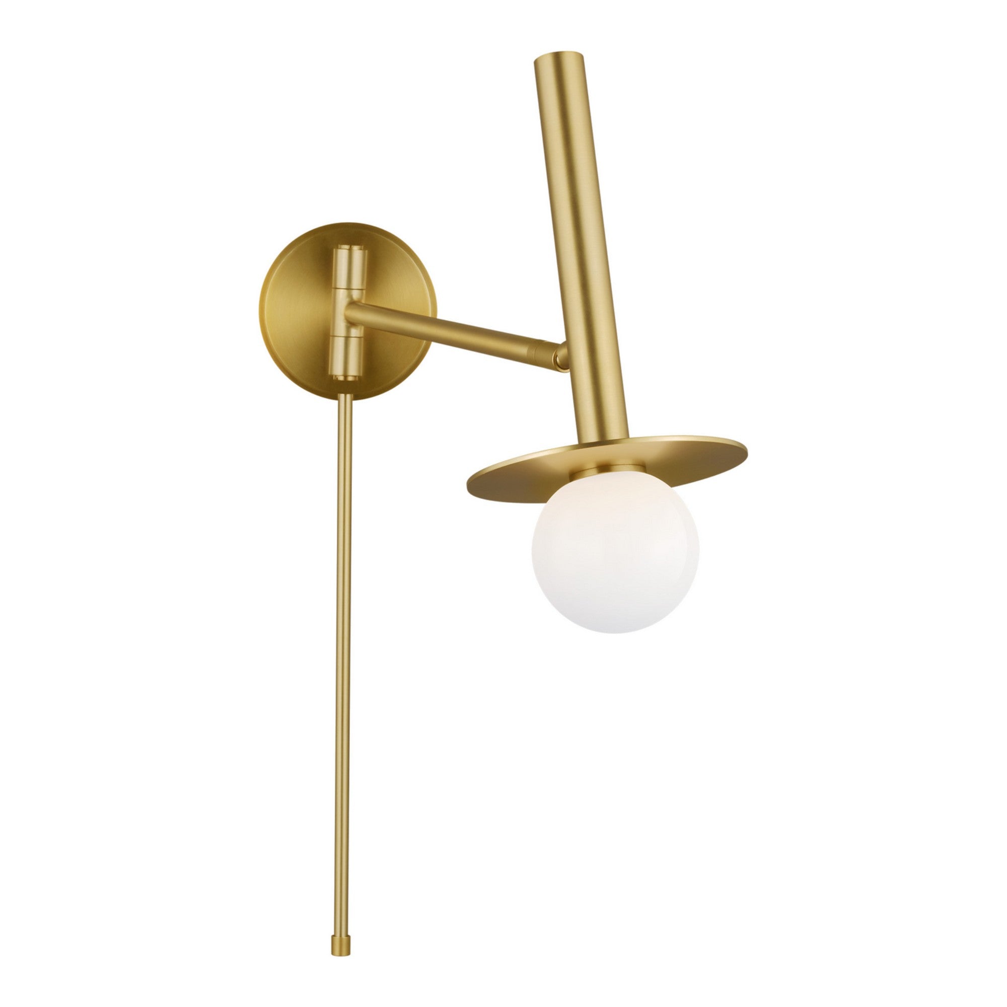 Nodes 24" Pivot Sconce, Burnished Brass Finish - Bees Lighting