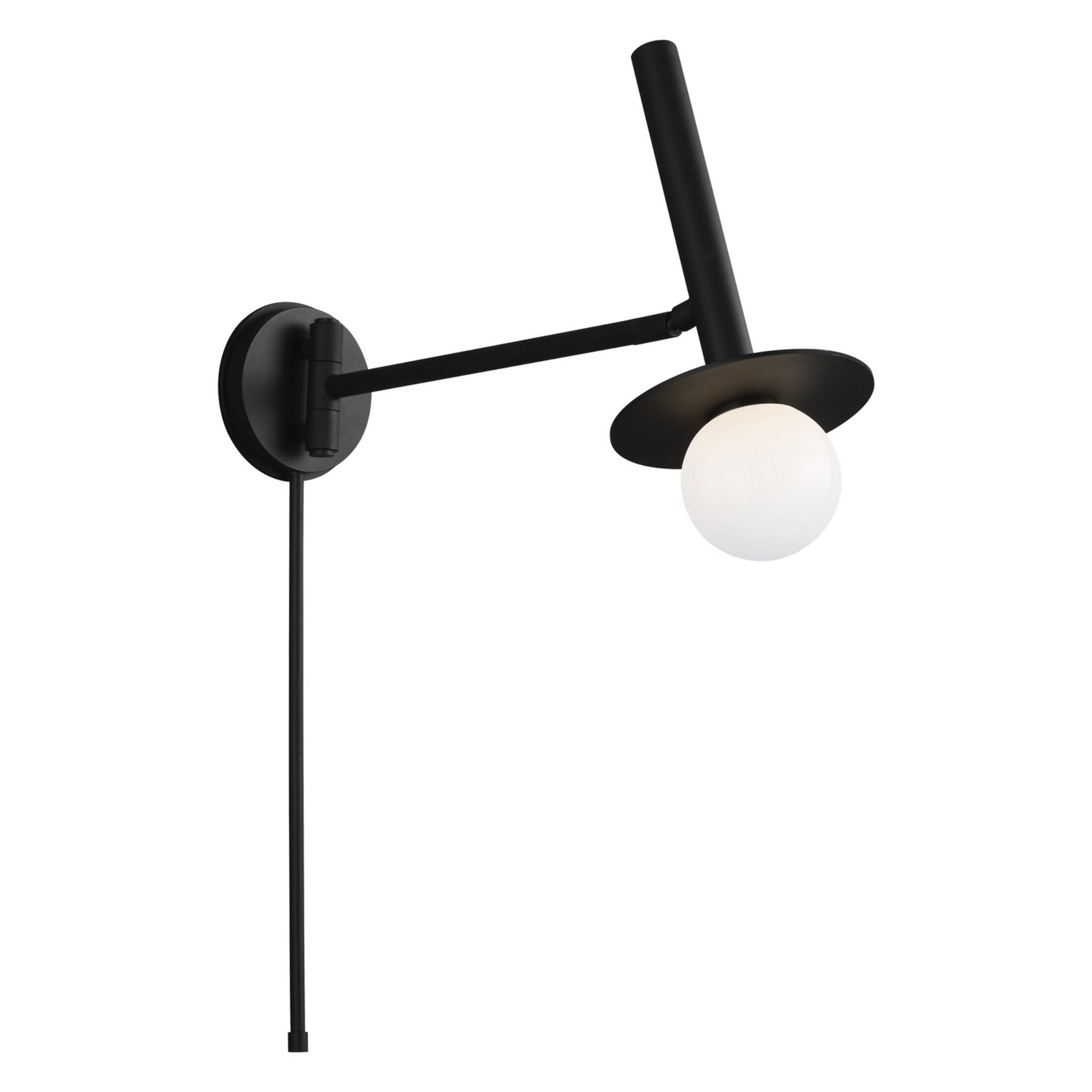 Nodes 24" Pivot Sconce, Midnight Black Finish - Bees Lighting