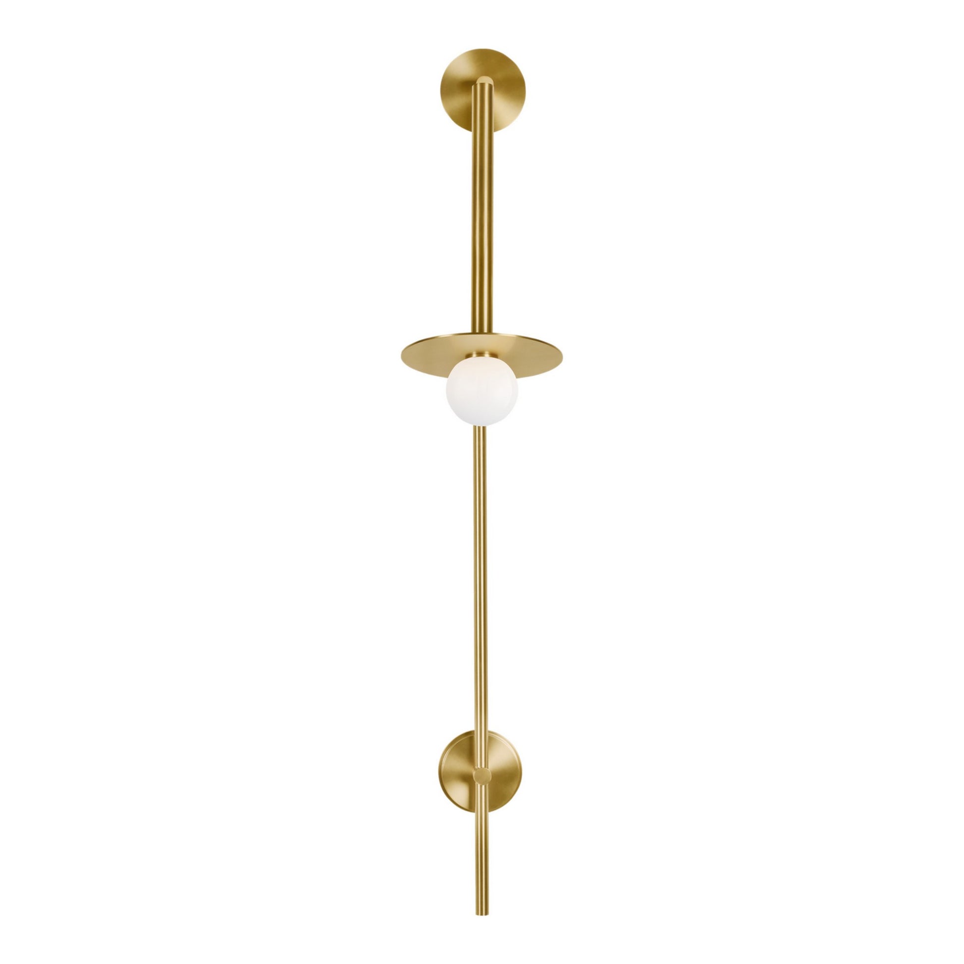 Nodes 48" Large Pivot Sconce, Burnished Brass Finish - Bees Lighting