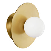 Nodes 8" Angled Sconce, Burnished Brass Finish - Bees Lighting