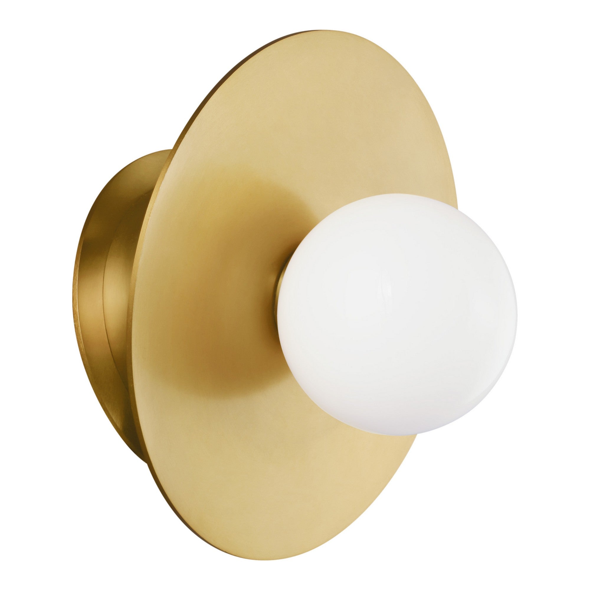 Nodes 8" Angled Sconce, Burnished Brass Finish - Bees Lighting