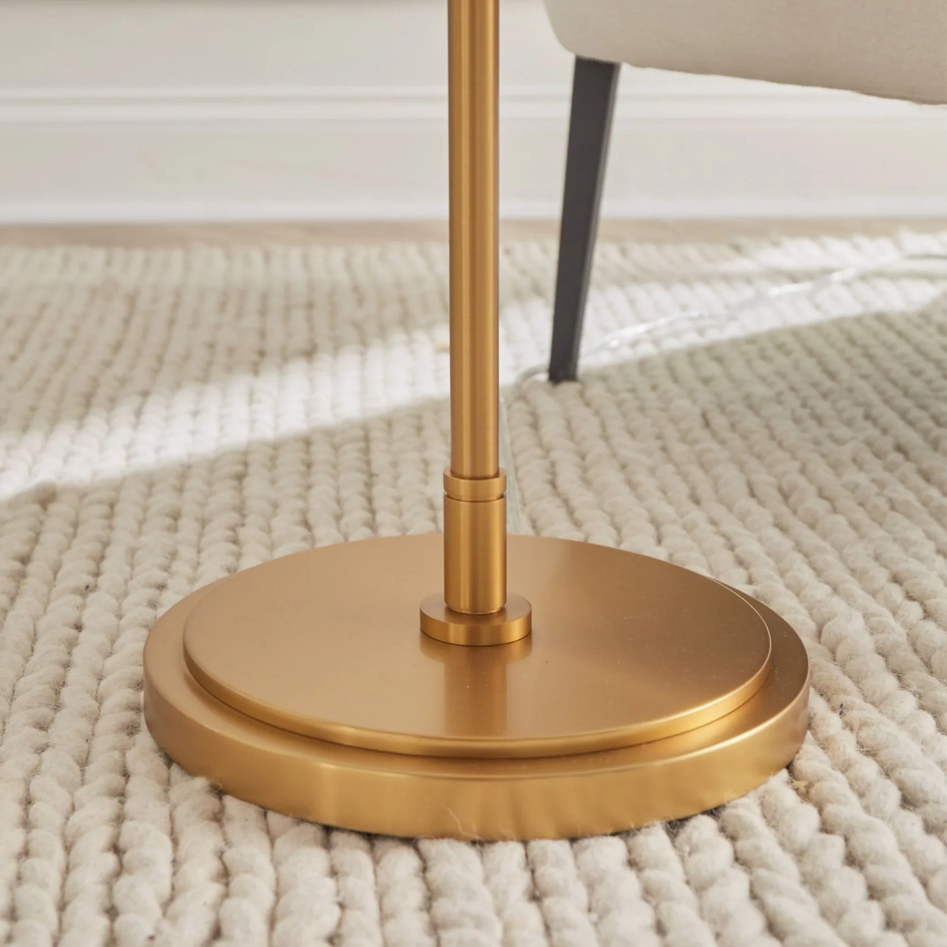 Beckham Classic Floor Lamp, Burnished Brass Finish - Bees Lighting