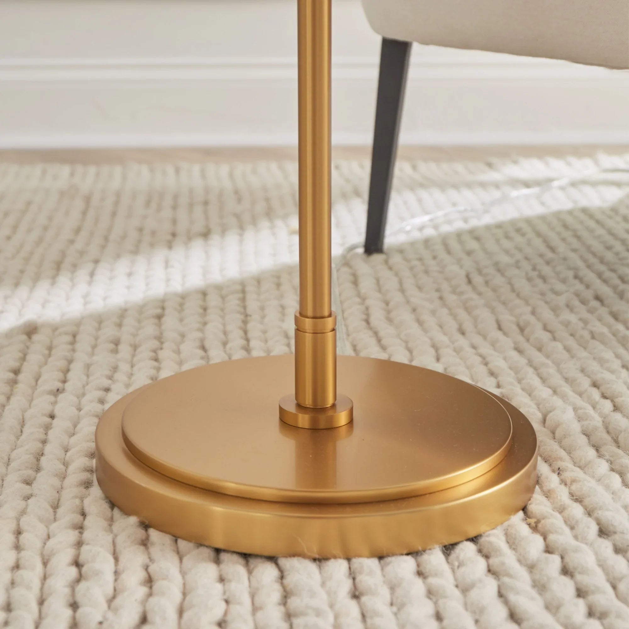 Beckham Classic Floor Lamp, Burnished Brass Finish - Bees Lighting