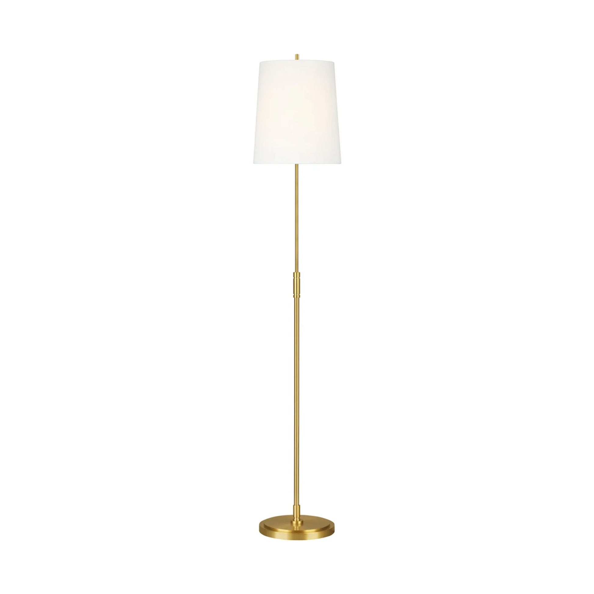 Beckham Classic Floor Lamp, Burnished Brass Finish - Bees Lighting