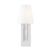 Beckham Classic 14" Rectangular Wall Sconce, Polished Nickel Finish - Bees Lighting