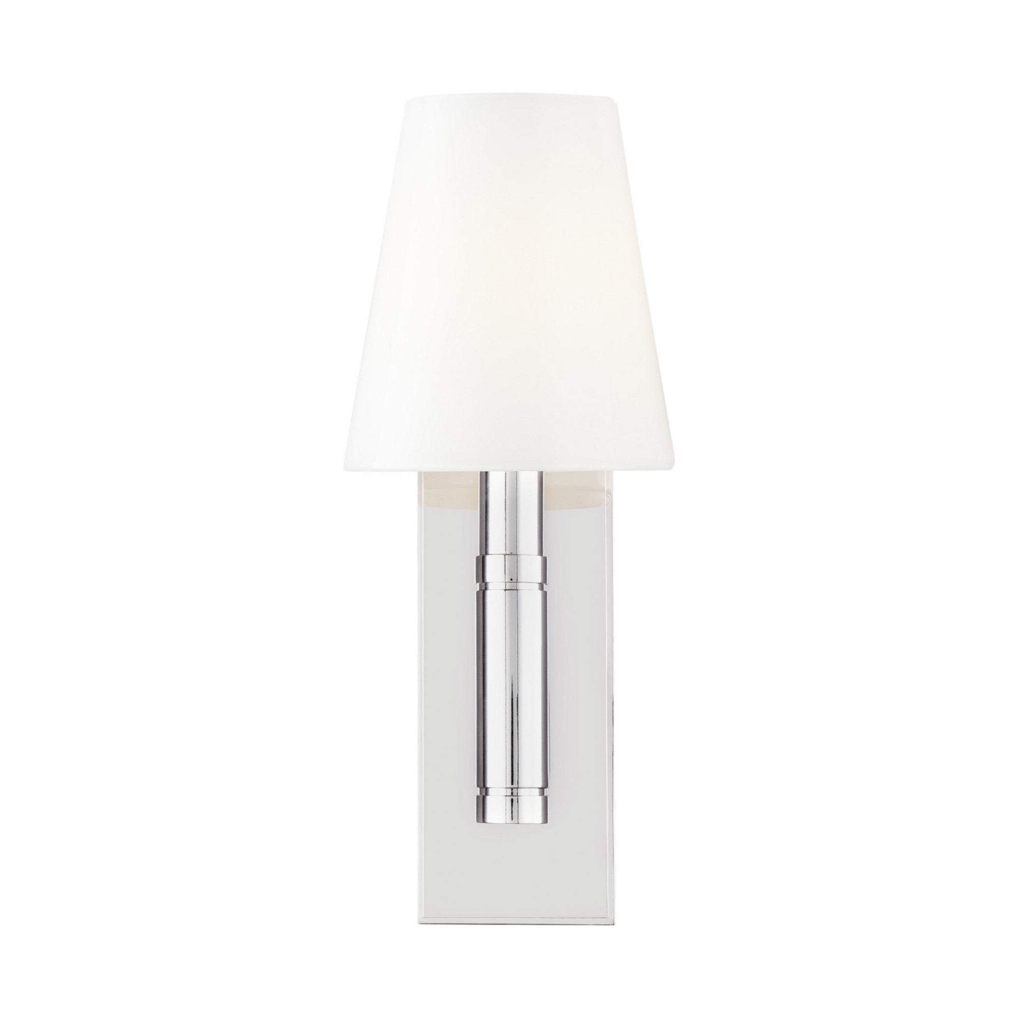 Beckham Classic 14" Rectangular Wall Sconce, Polished Nickel Finish - Bees Lighting