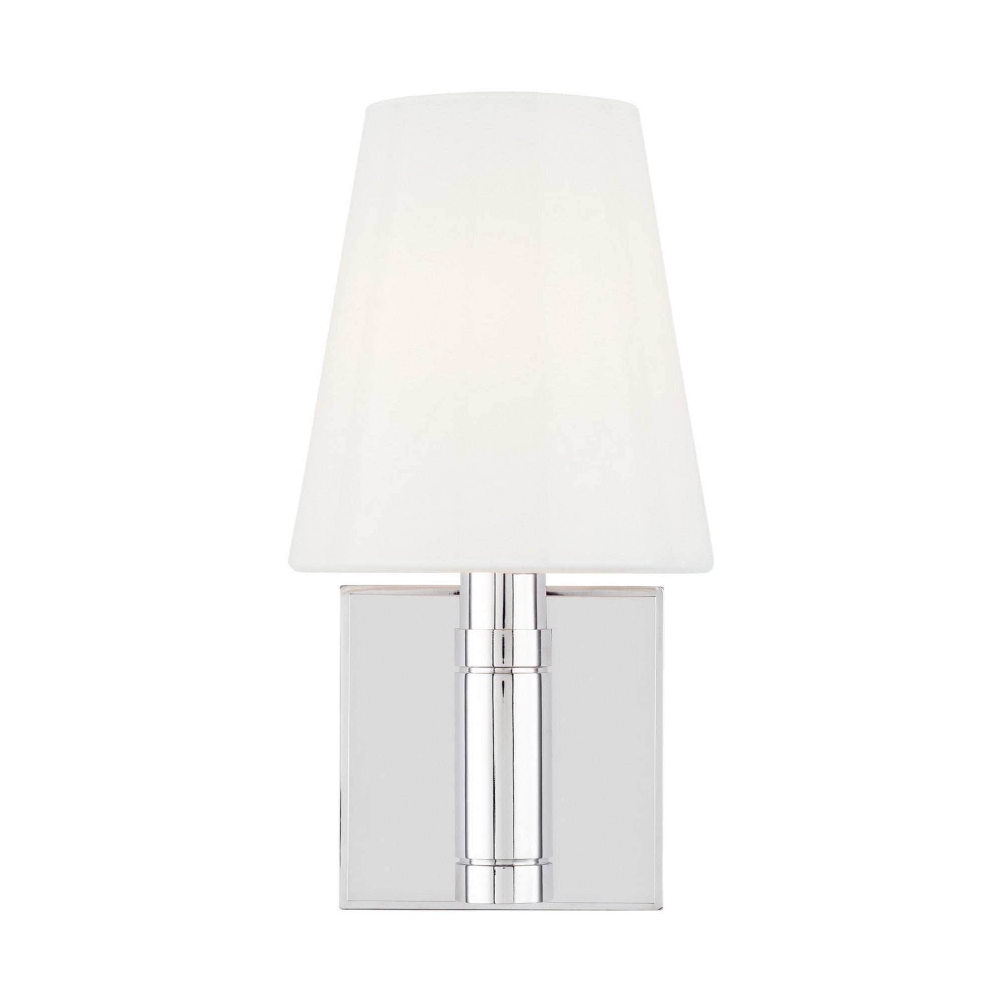 Beckham Classic 11" Square Wall Sconce, Polished Nickel Finish - Bees Lighting
