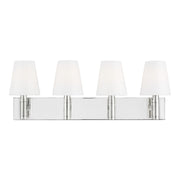 Beckham Classic 29" 4-Light Bathroom Vanity, Polished Nickel Finish - Bees Lighting