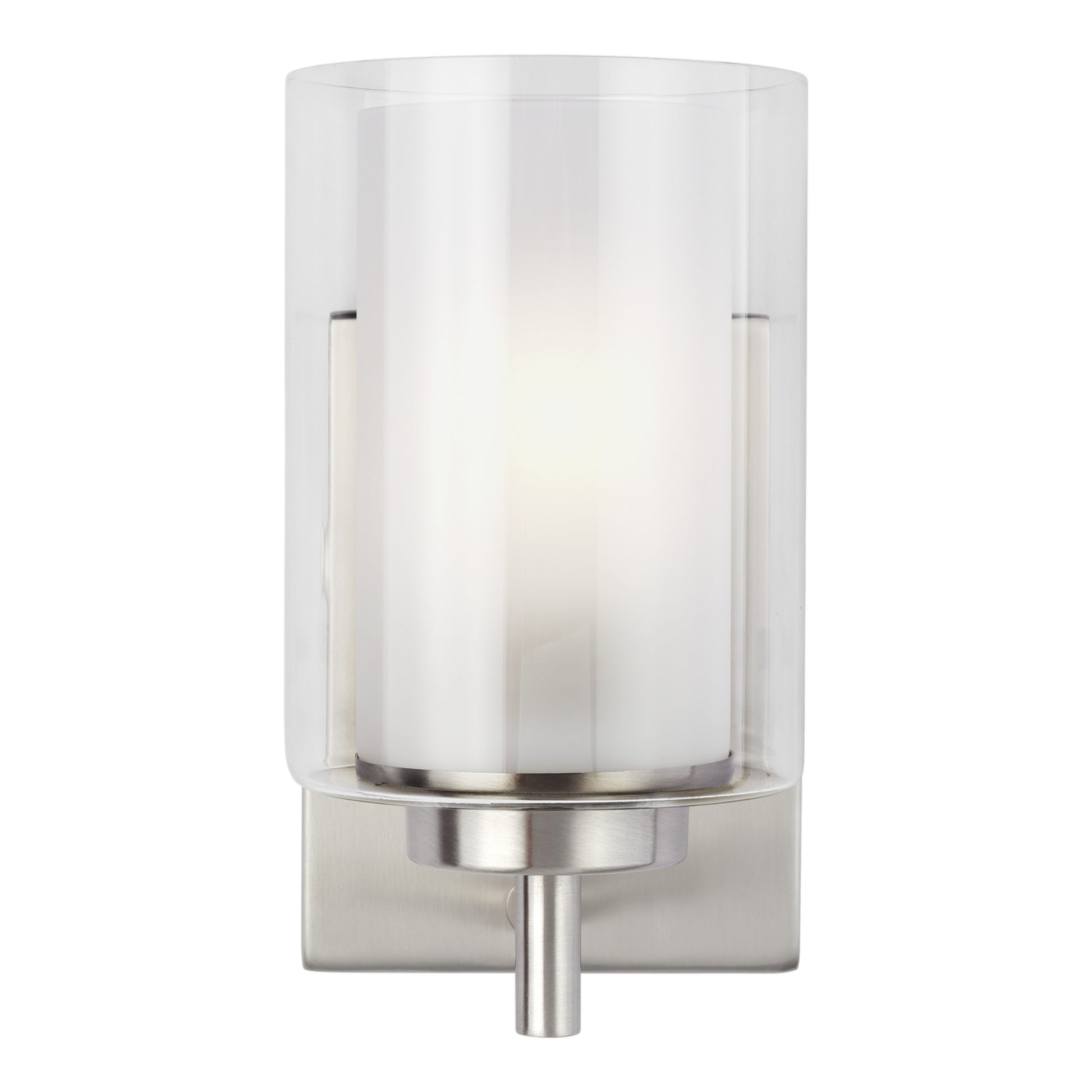 Elmwood Park 8" Bath Sconce, Brushed Nickel Finish - Bees Lighting