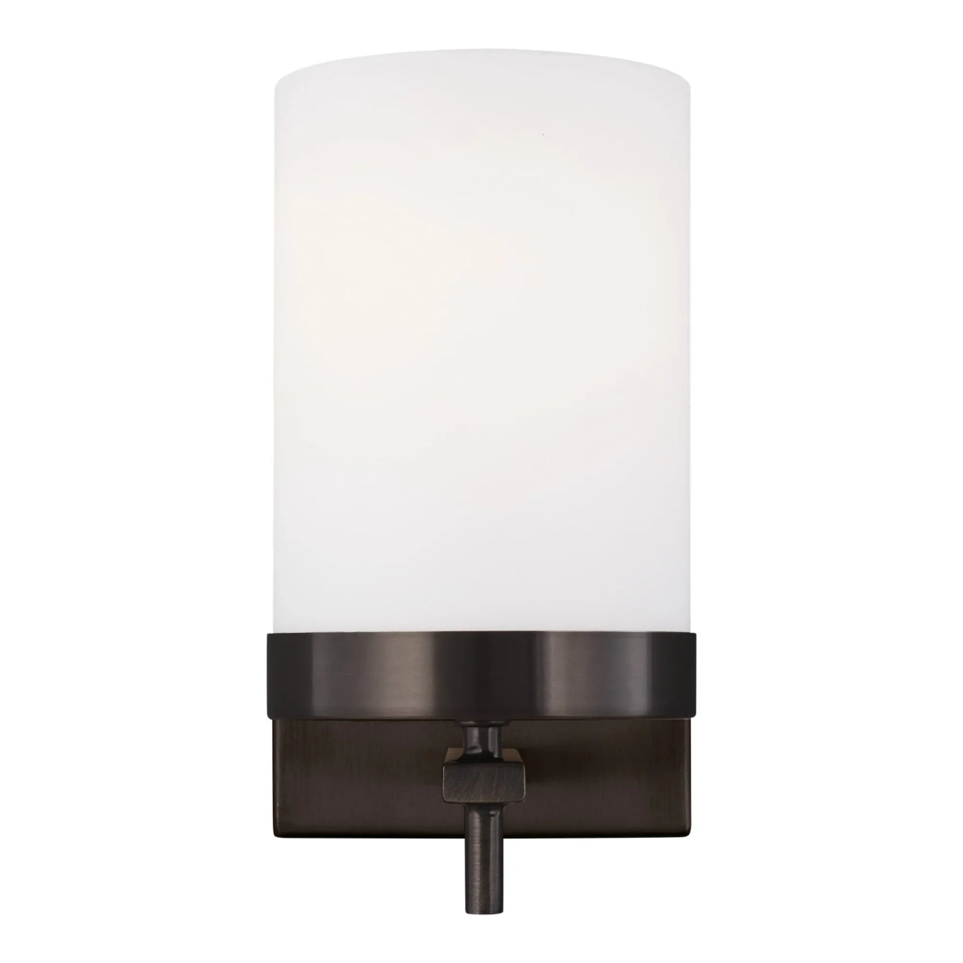 Zire 8" LED Bath Sconce, Brushed Oil Rubbed Bronze Finish - Bees Lighting