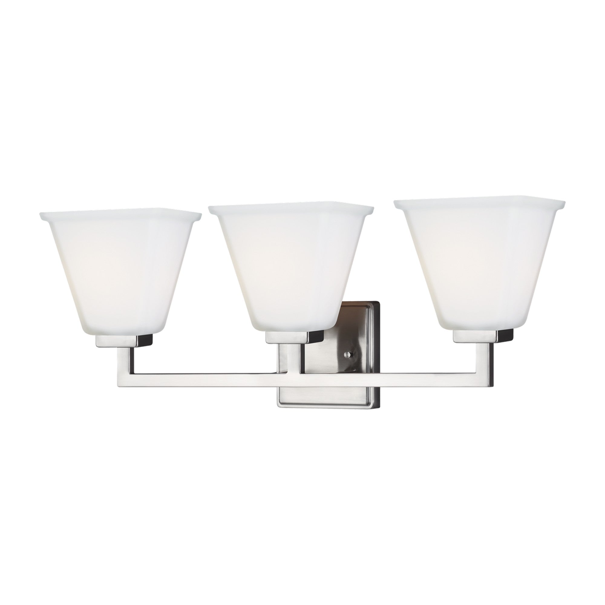 Ellis Harper 24" 3-Light Bathroom Vanity, Brushed Nickel Finish - Bees Lighting