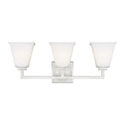 Ellis Harper 24" 3-Light Bathroom Vanity, Brushed Nickel Finish - Bees Lighting
