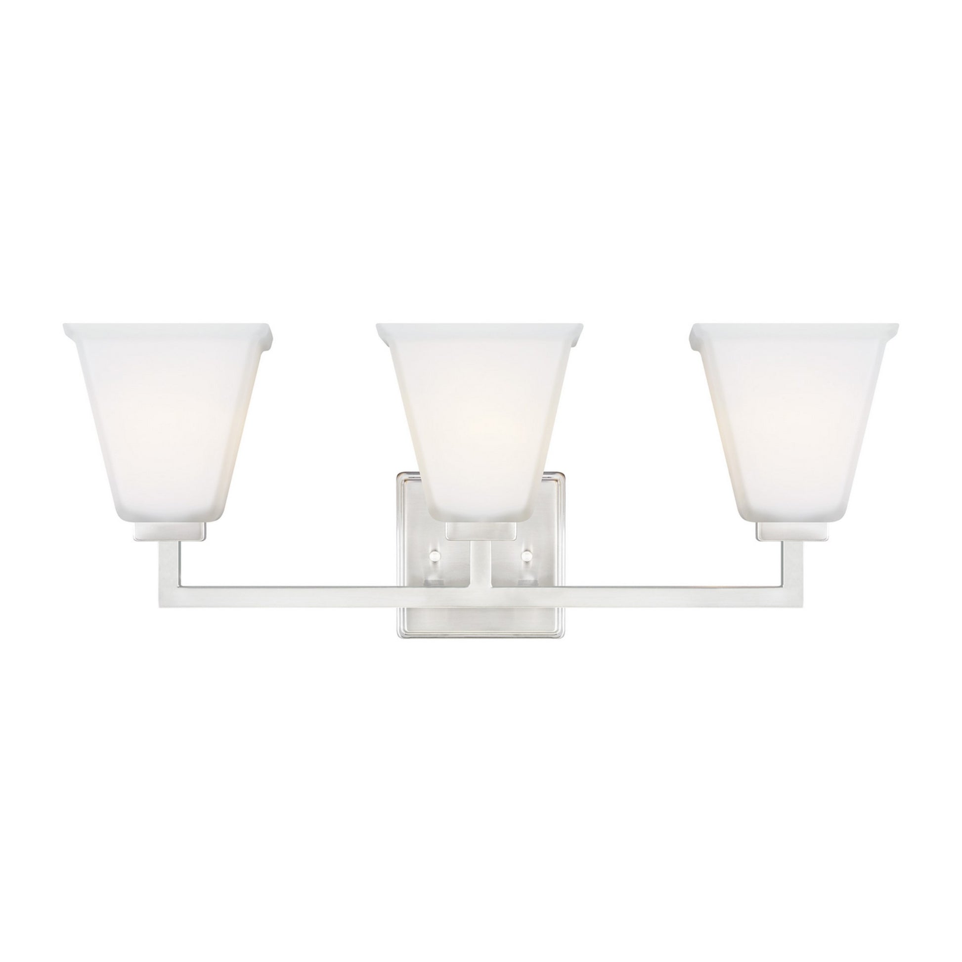 Ellis Harper 24" 3-Light Bathroom Vanity, Brushed Nickel Finish - Bees Lighting