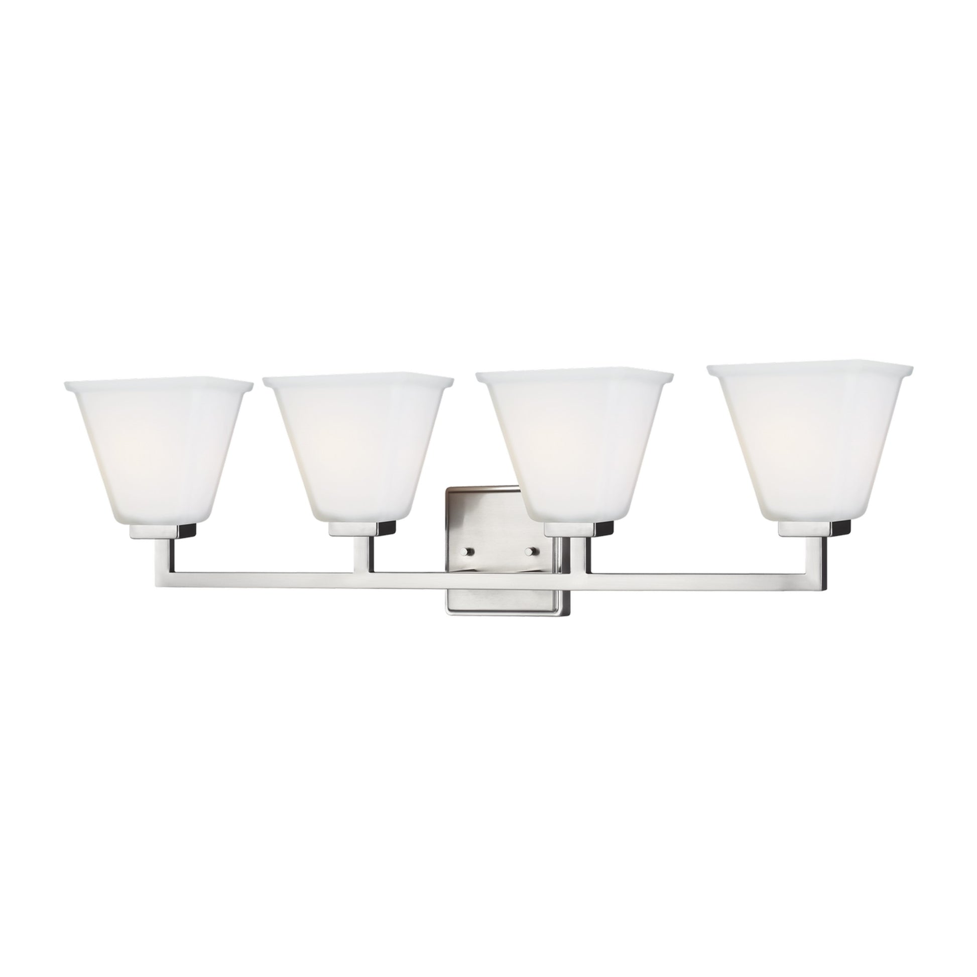Ellis Harper 33" 4-Light Bathroom Vanity, Brushed Nickel Finish - Bees Lighting