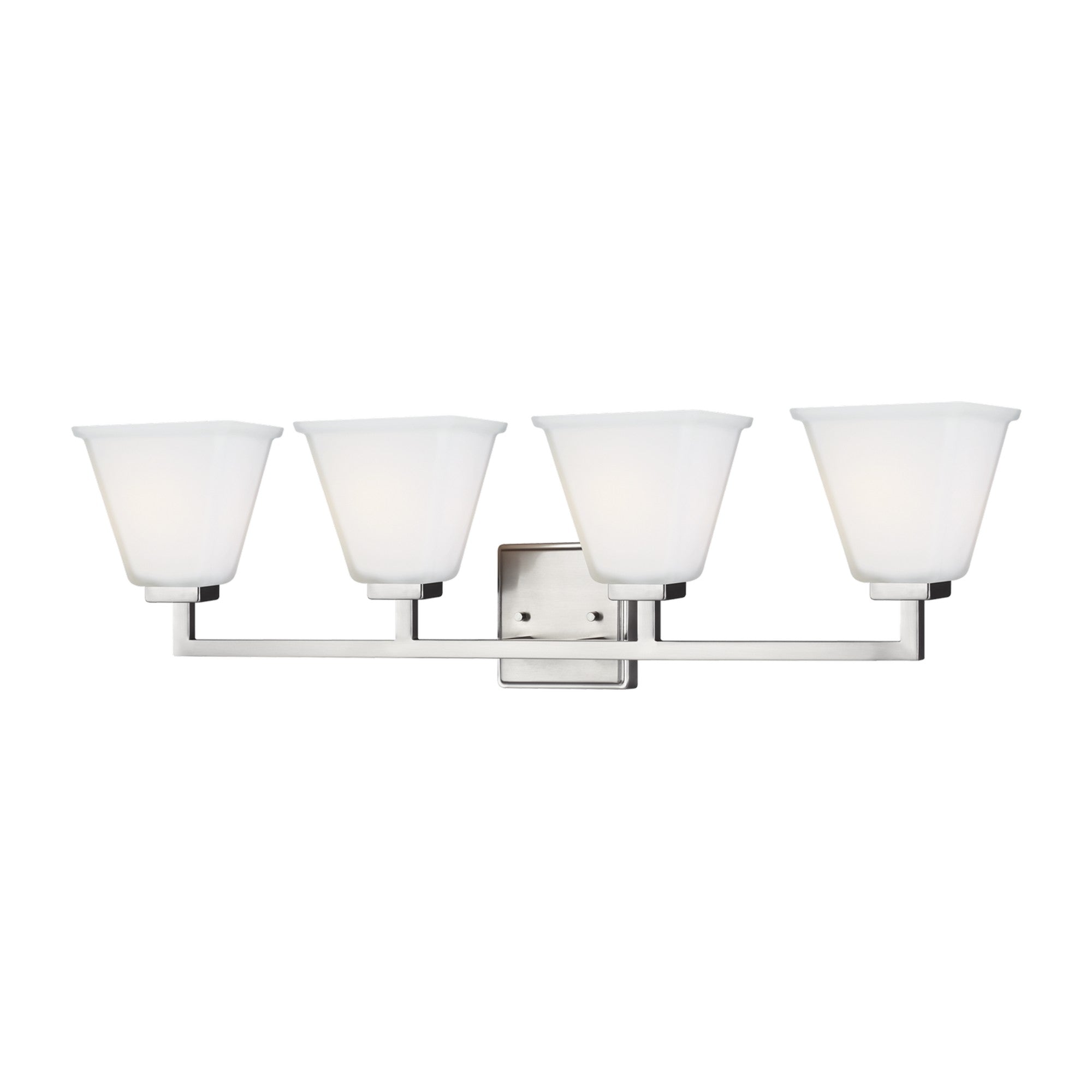 Ellis Harper 33" 4-Light Bathroom Vanity, Brushed Nickel Finish - Bees Lighting