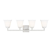 Ellis Harper 33" 4-Light Bathroom Vanity, Brushed Nickel Finish - Bees Lighting
