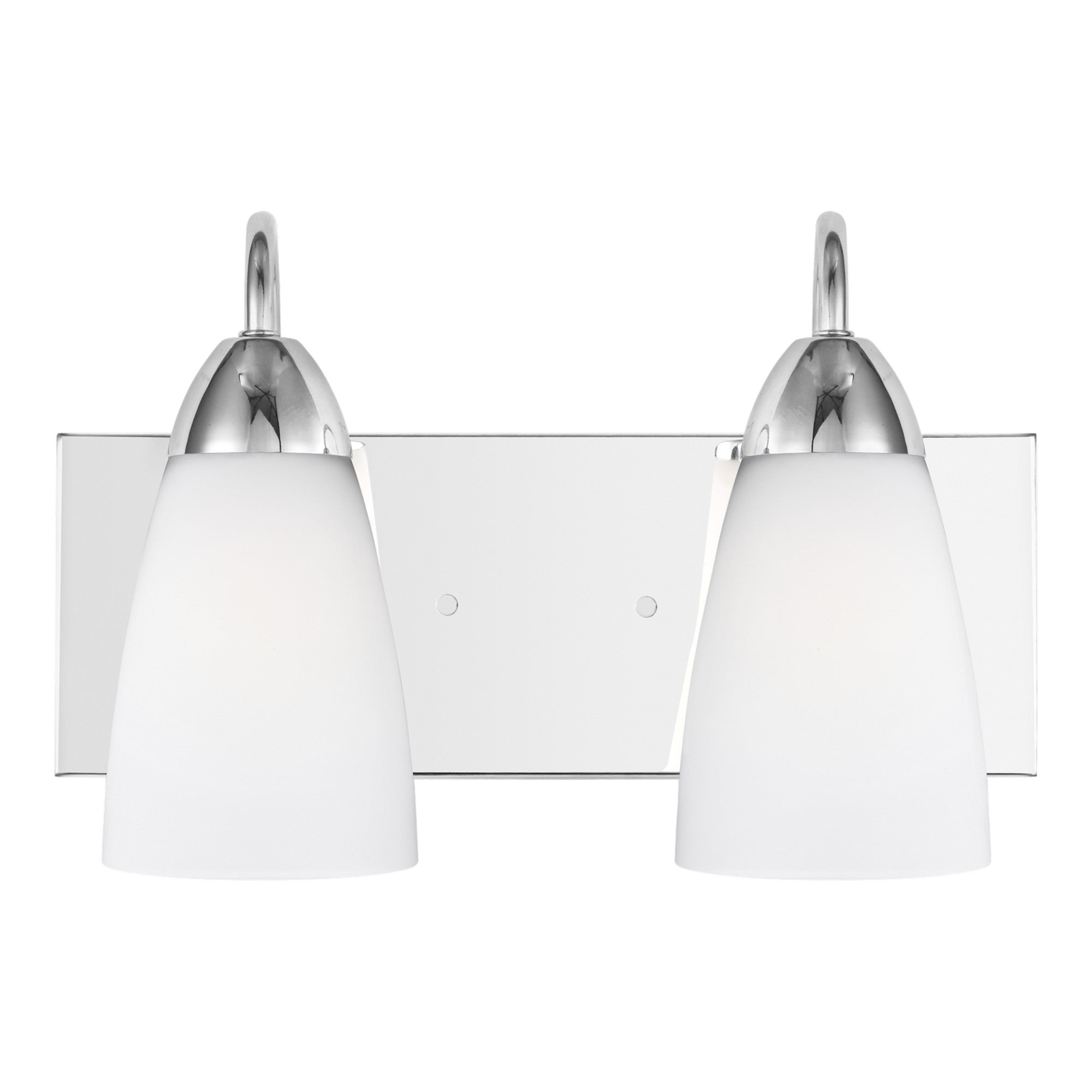 Seville 14" 2-Light LED Bathroom Vanity, Chrome Finish