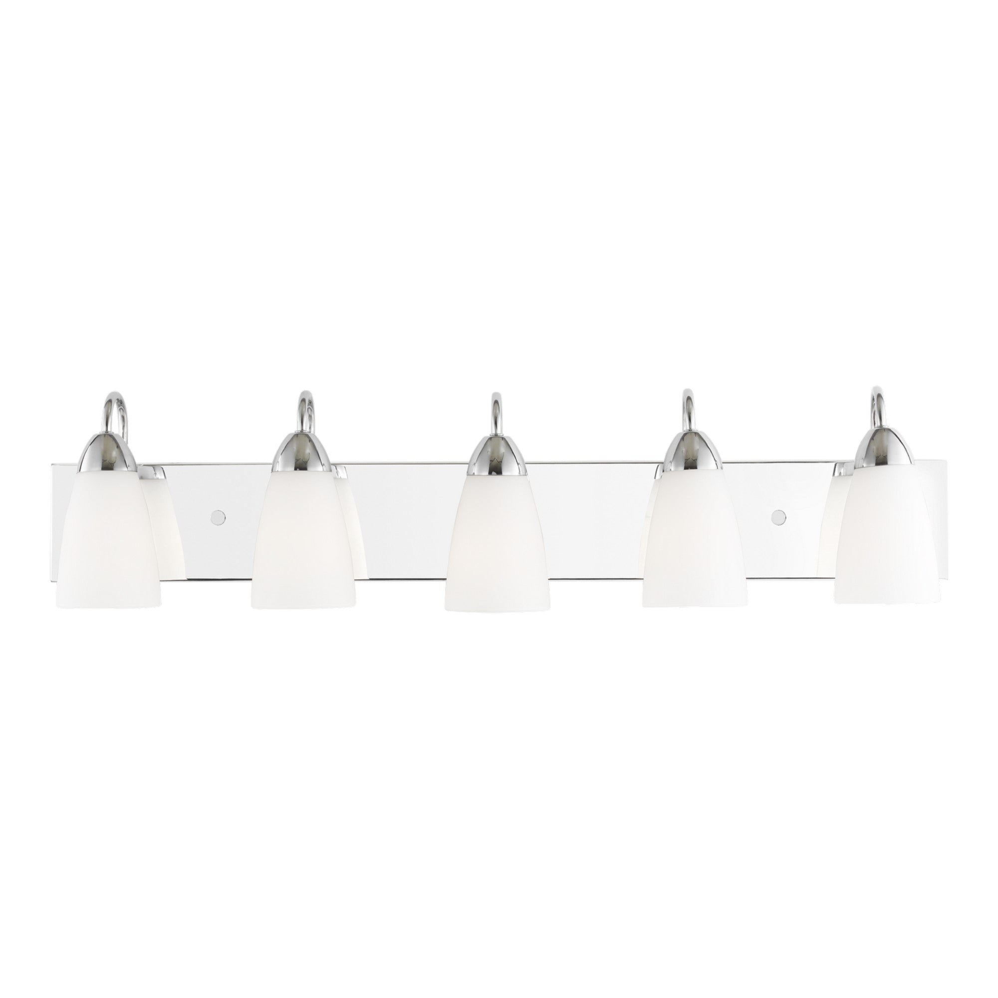 Seville 36" 5-Light Bathroom Vanity, Chrome Finish - Bees Lighting