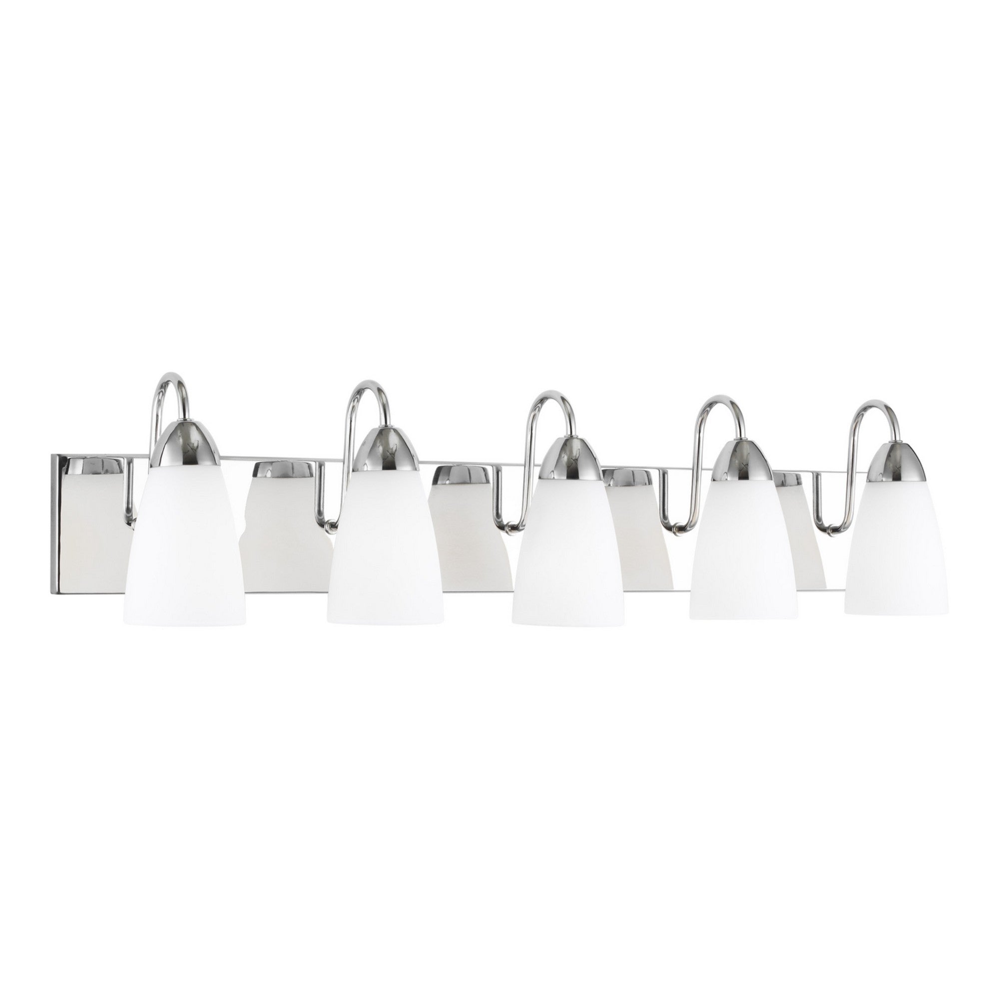 Seville 36" 5-Light Bathroom Vanity, Chrome Finish - Bees Lighting
