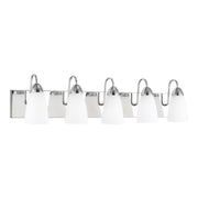 Seville 36" 5-Light LED Bathroom Vanity, Chrome Finish - Bees Lighting