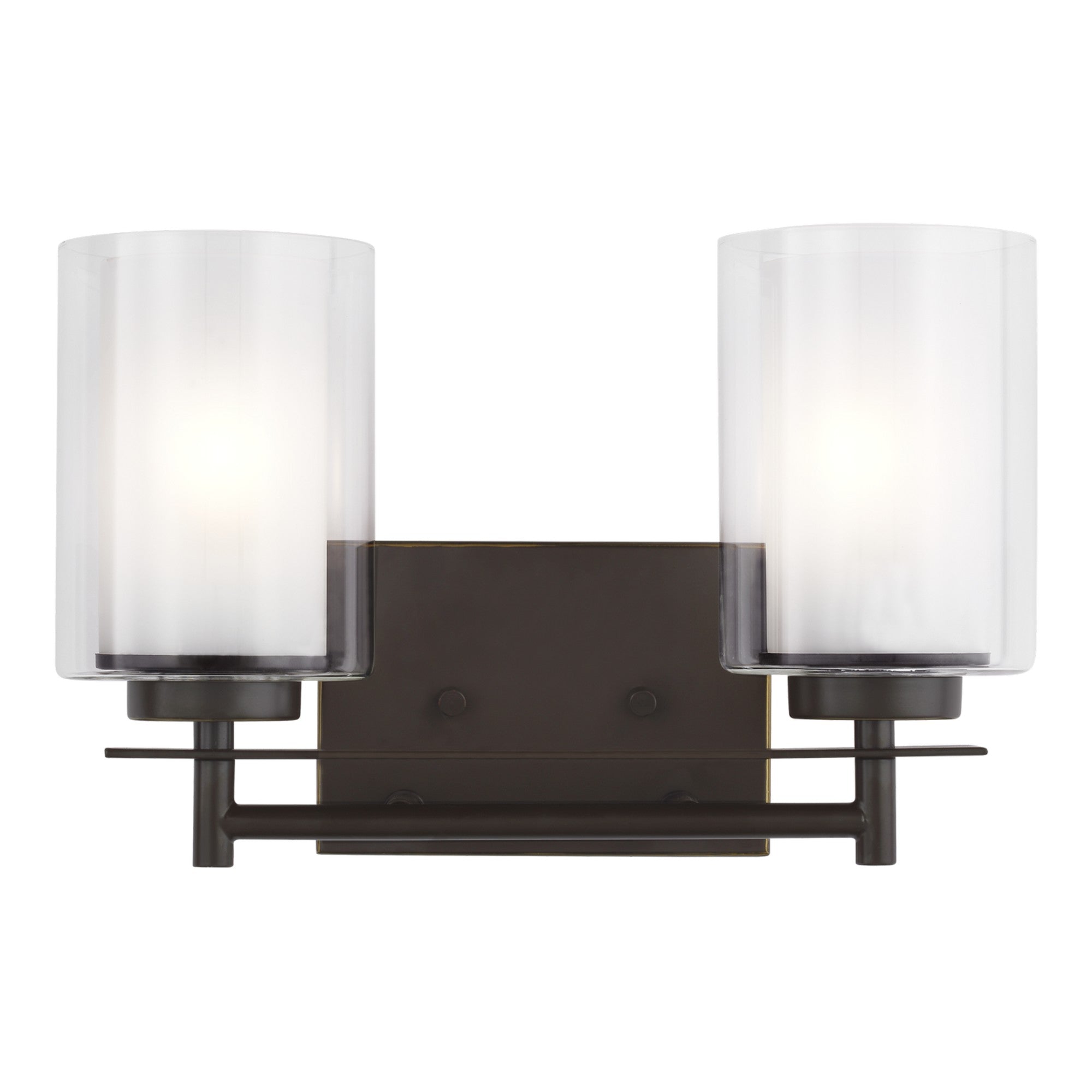 Elmwood Park 13" 2-Light Bathroom Vanity, Bronze Finish