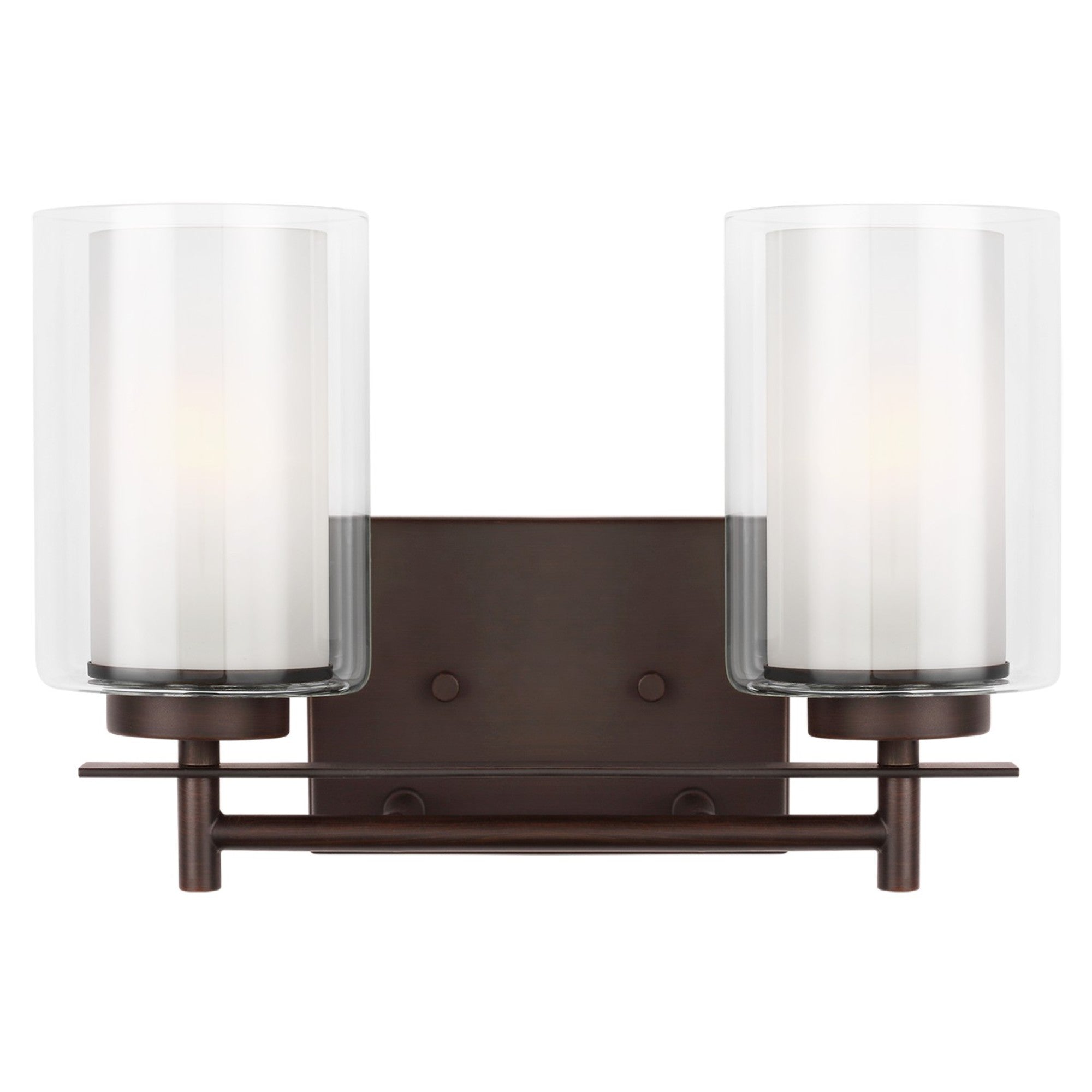 Elmwood Park 13" 2-Light Bathroom Vanity, Bronze Finish