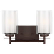 Elmwood Park 13" 2-Light LED Bathroom Vanity, Bronze Finish - Bees Lighting