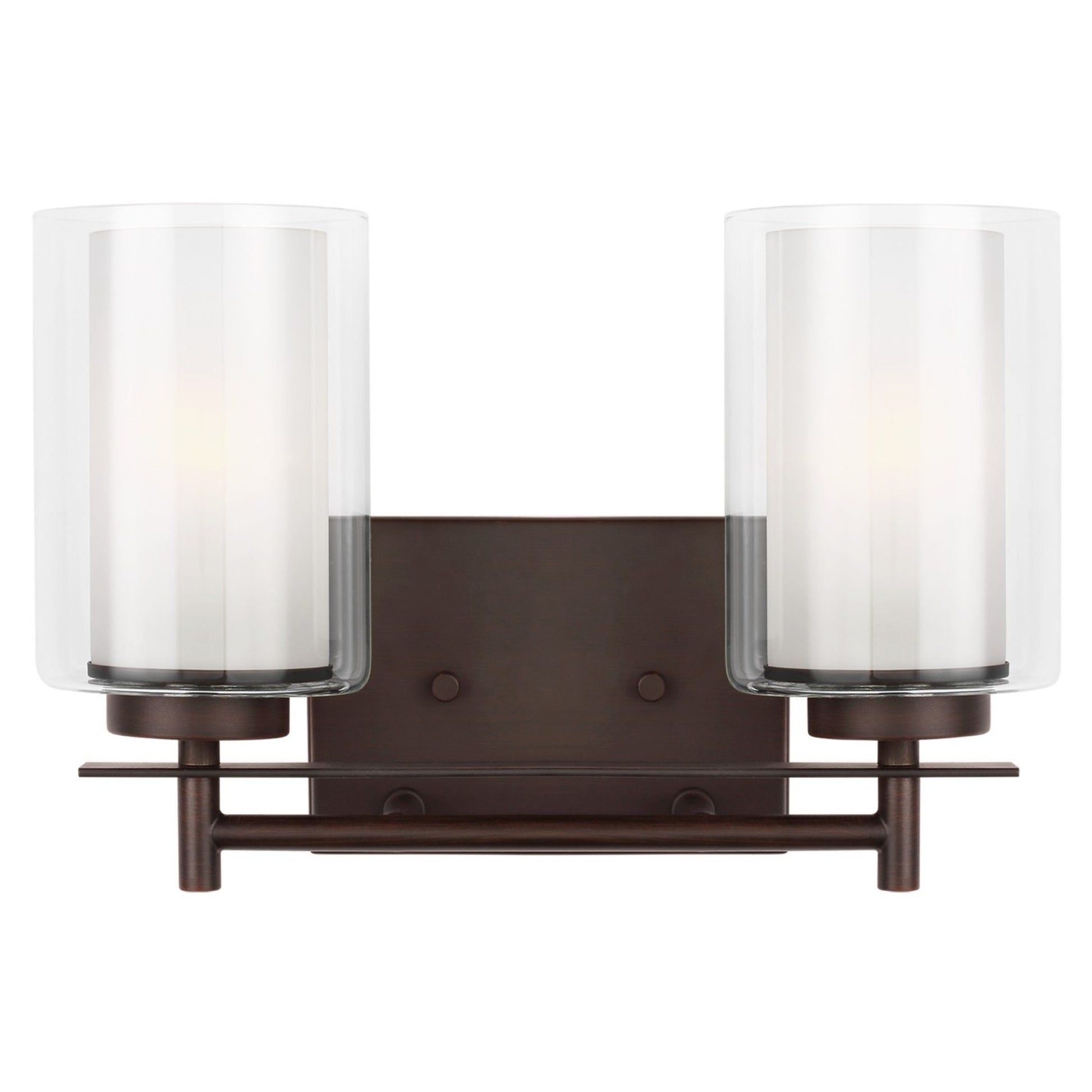 Elmwood Park 13" 2-Light LED Bathroom Vanity, Bronze Finish - Bees Lighting