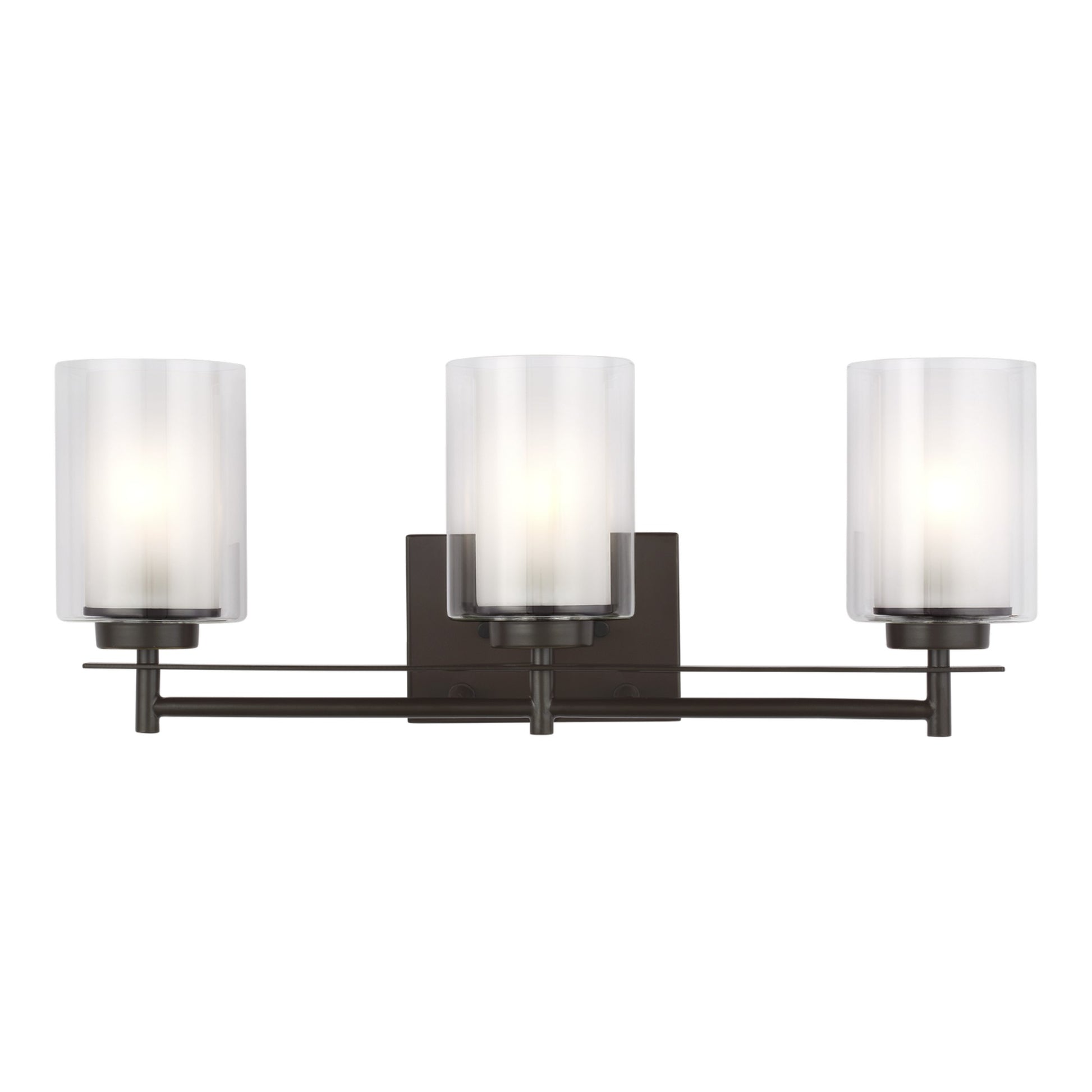 Elmwood Park 22" 3-Light Bathroom Vanity, Bronze Finish - Bees Lighting