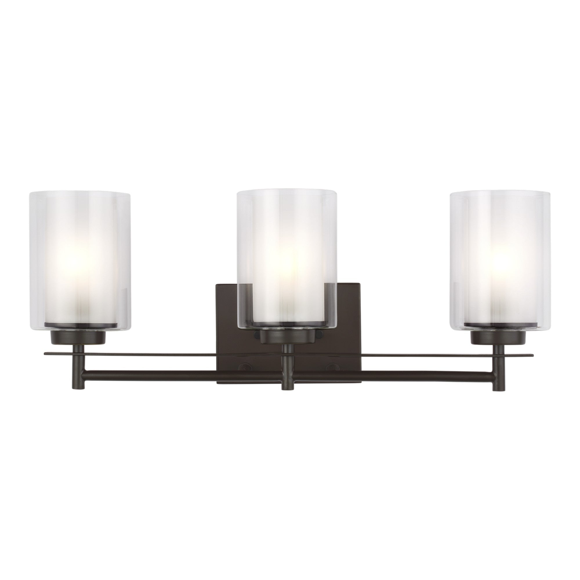 Elmwood Park 22" 3-Light Bathroom Vanity, Bronze Finish - Bees Lighting