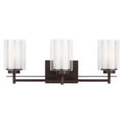 Elmwood Park 22" 3-Light Bathroom Vanity, Bronze Finish - Bees Lighting