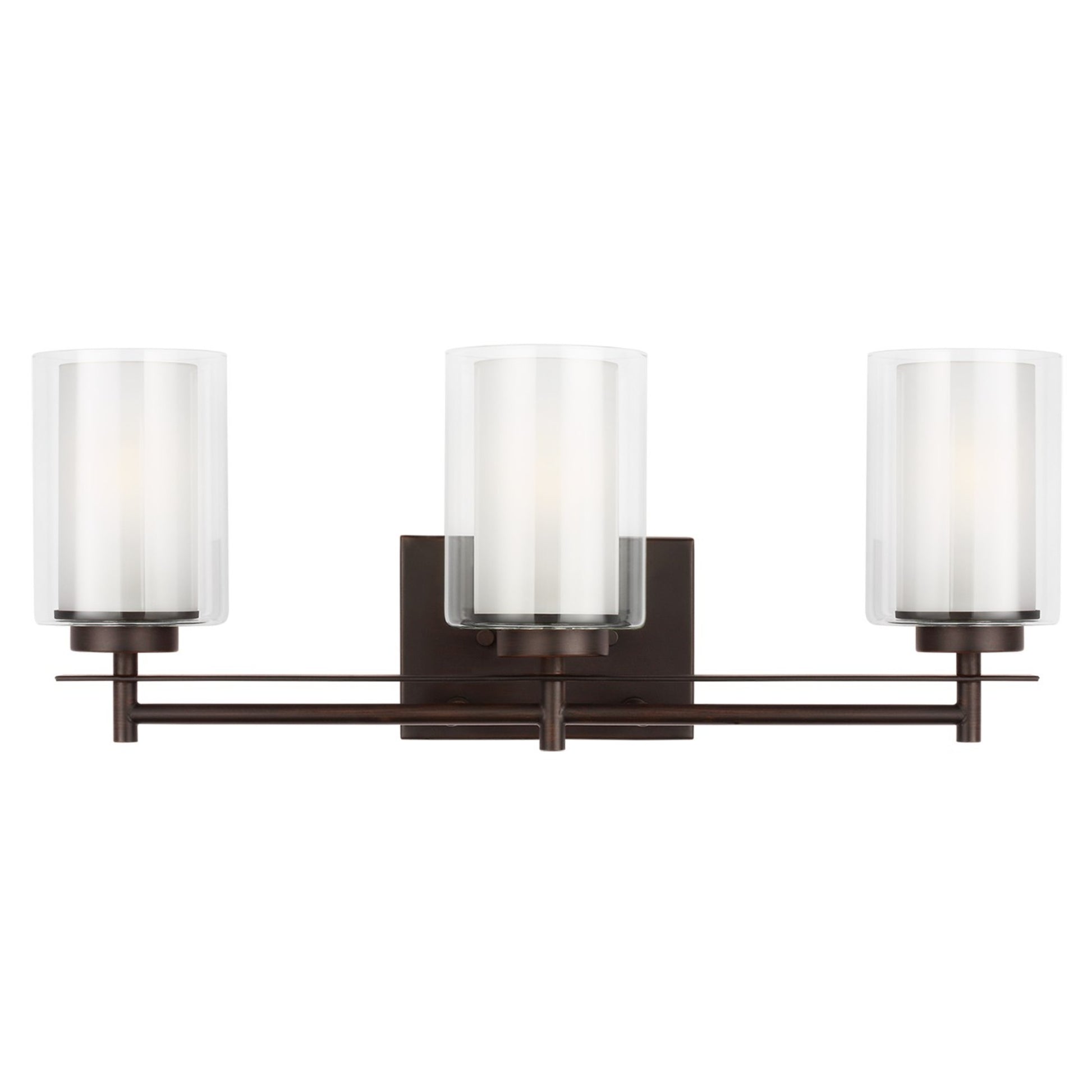 Elmwood Park 22" 3-Light Bathroom Vanity, Bronze Finish - Bees Lighting