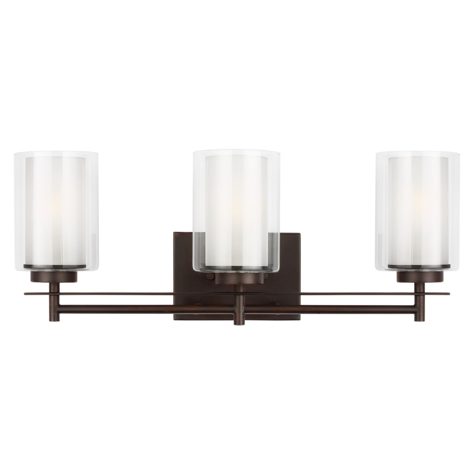 Elmwood Park 22" 3-Light Bathroom Vanity, Bronze Finish - Bees Lighting