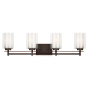 Elmwood Park 31" 4-Light Bathroom Vanity, Bronze Finish - Bees Lighting
