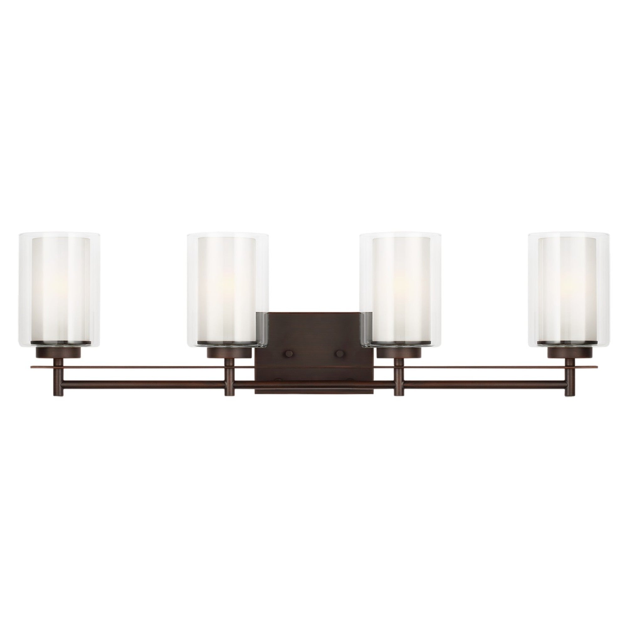 Elmwood Park 31" 4-Light Bathroom Vanity, Bronze Finish - Bees Lighting
