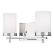 Zire 14" 2-Light LED Bathroom Vanity, Chrome Finish - Bees Lighting