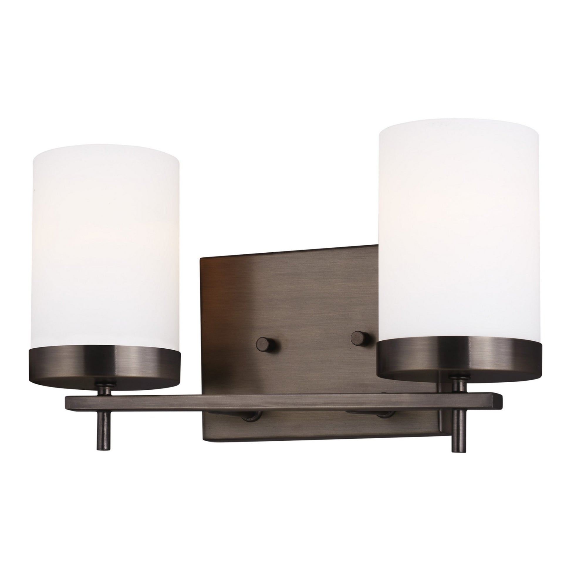 Zire 14" 2-Light LED Bathroom Vanity, Brushed Oil Rubbed Bronze Finish - Bees Lighting