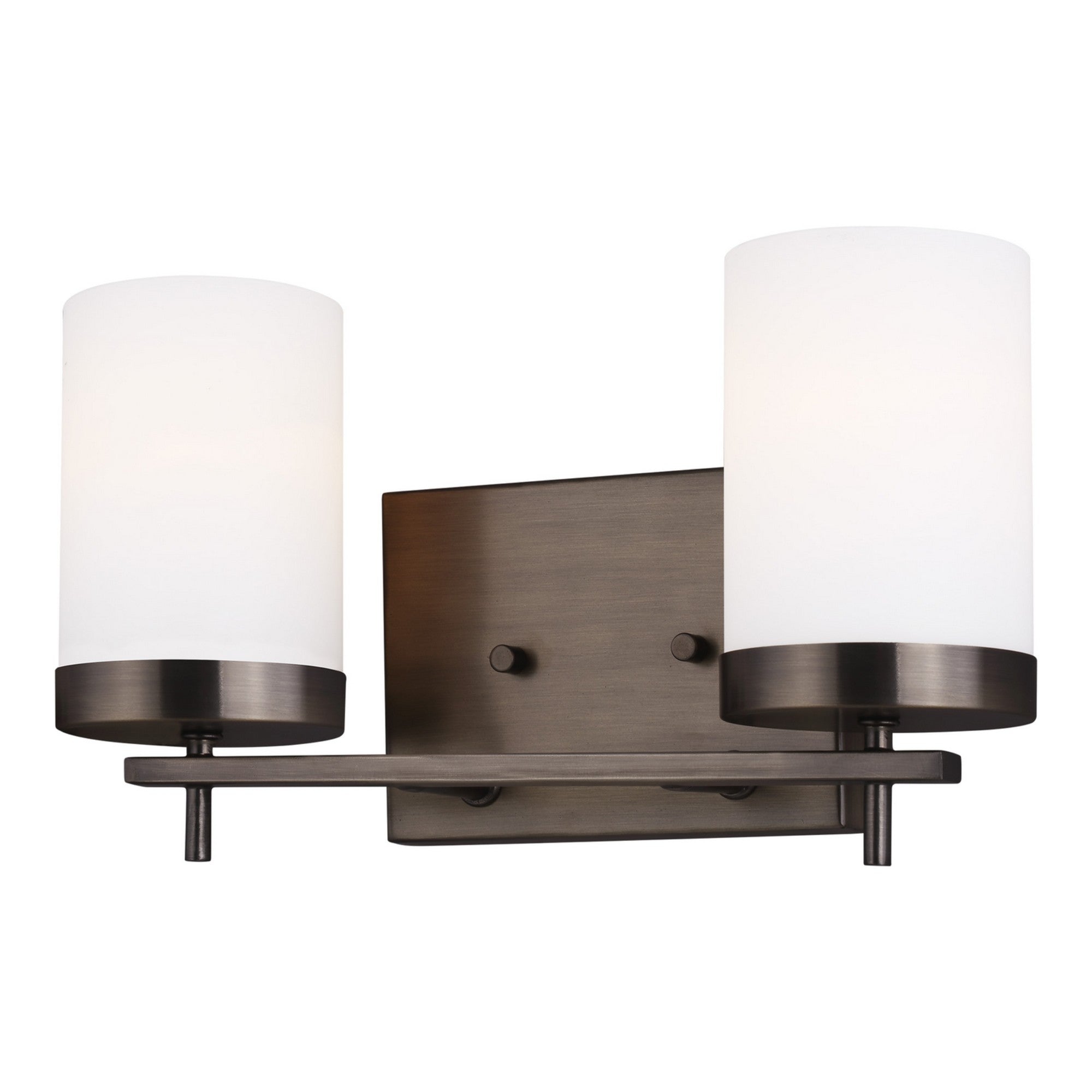 Zire 14" 2-Light LED Bathroom Vanity, Brushed Oil Rubbed Bronze Finish - Bees Lighting