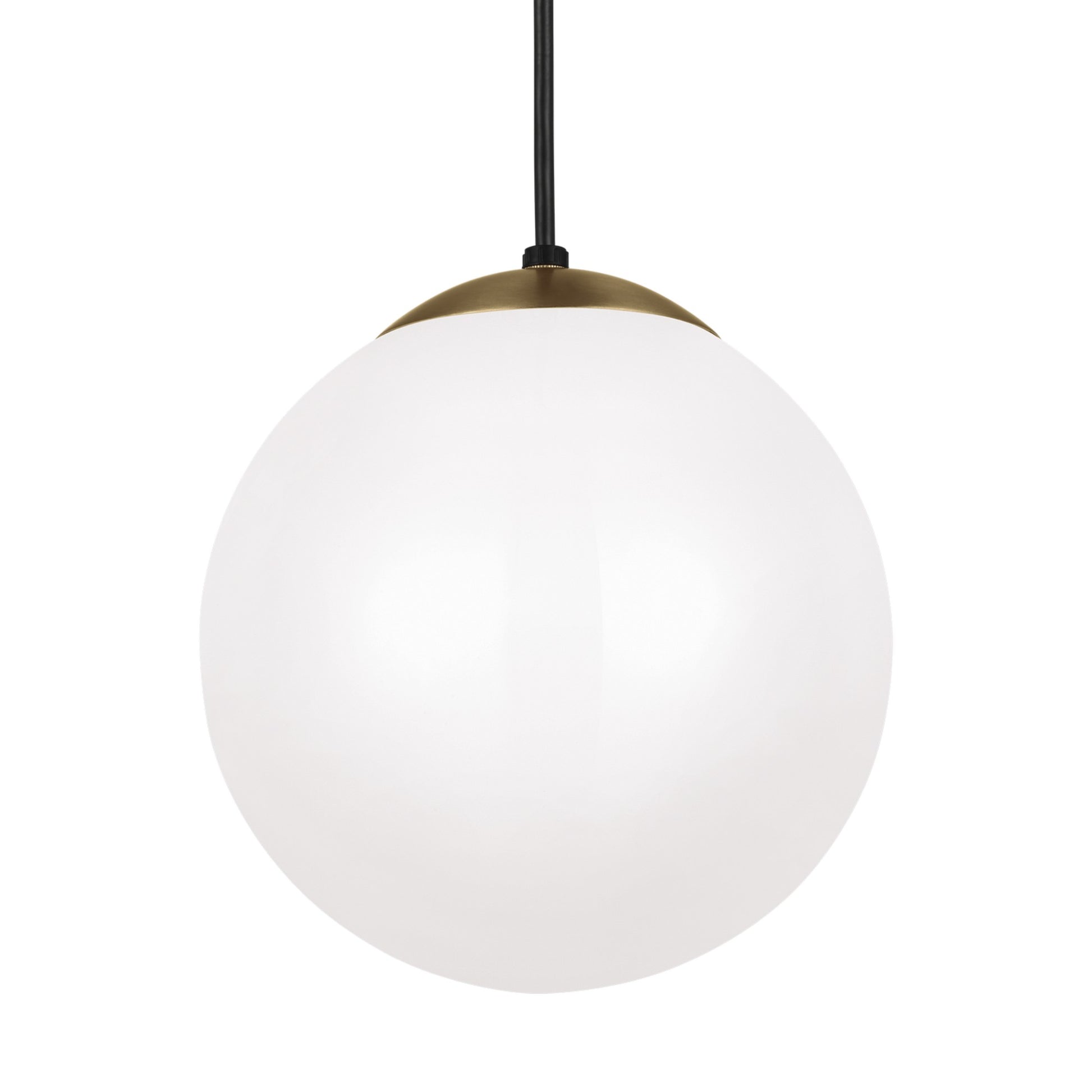 Leo Hanging Globe 10" Medium Pendant, Satin Brass Finish - Bees Lighting