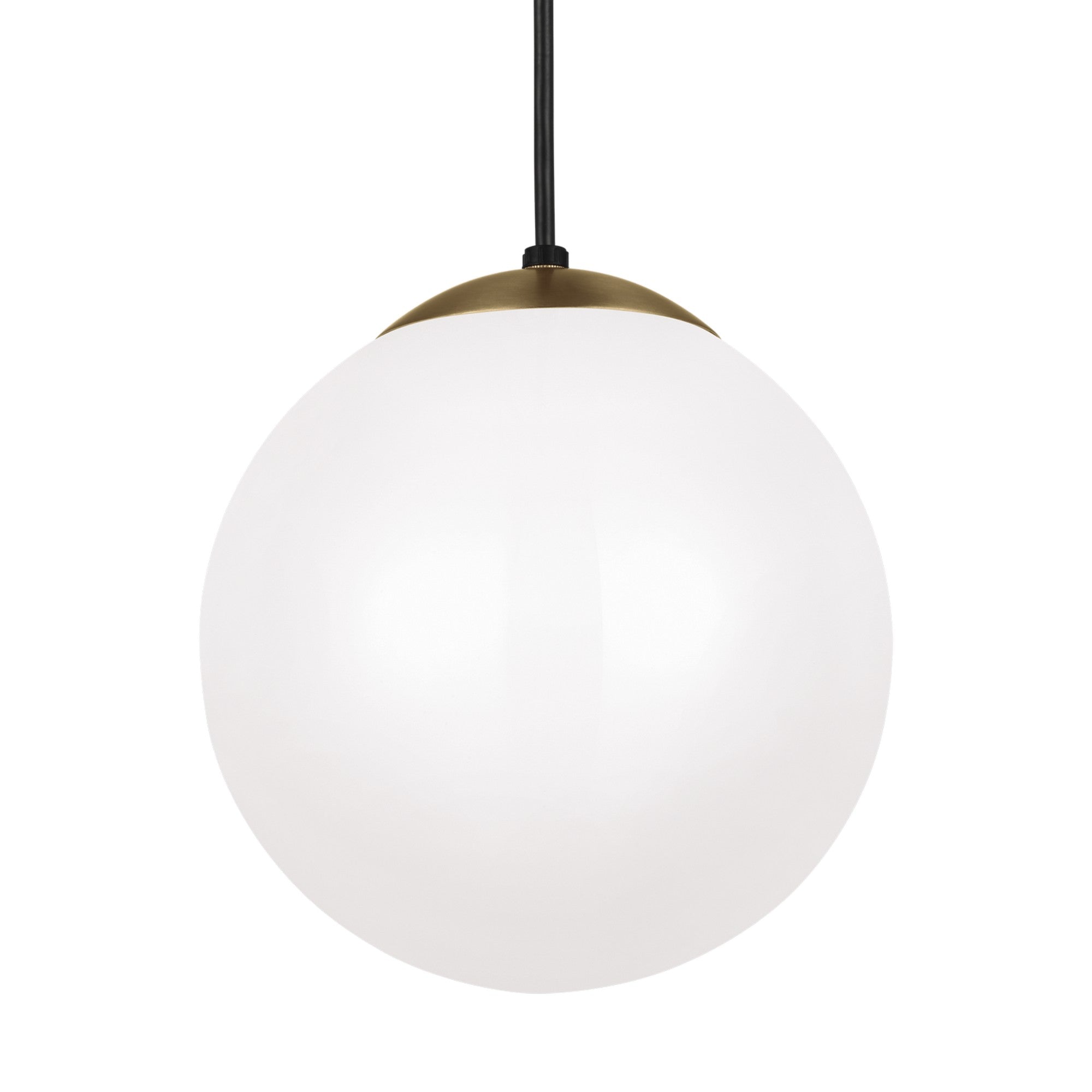 Leo Hanging Globe 10" Medium Pendant, Satin Brass Finish - Bees Lighting
