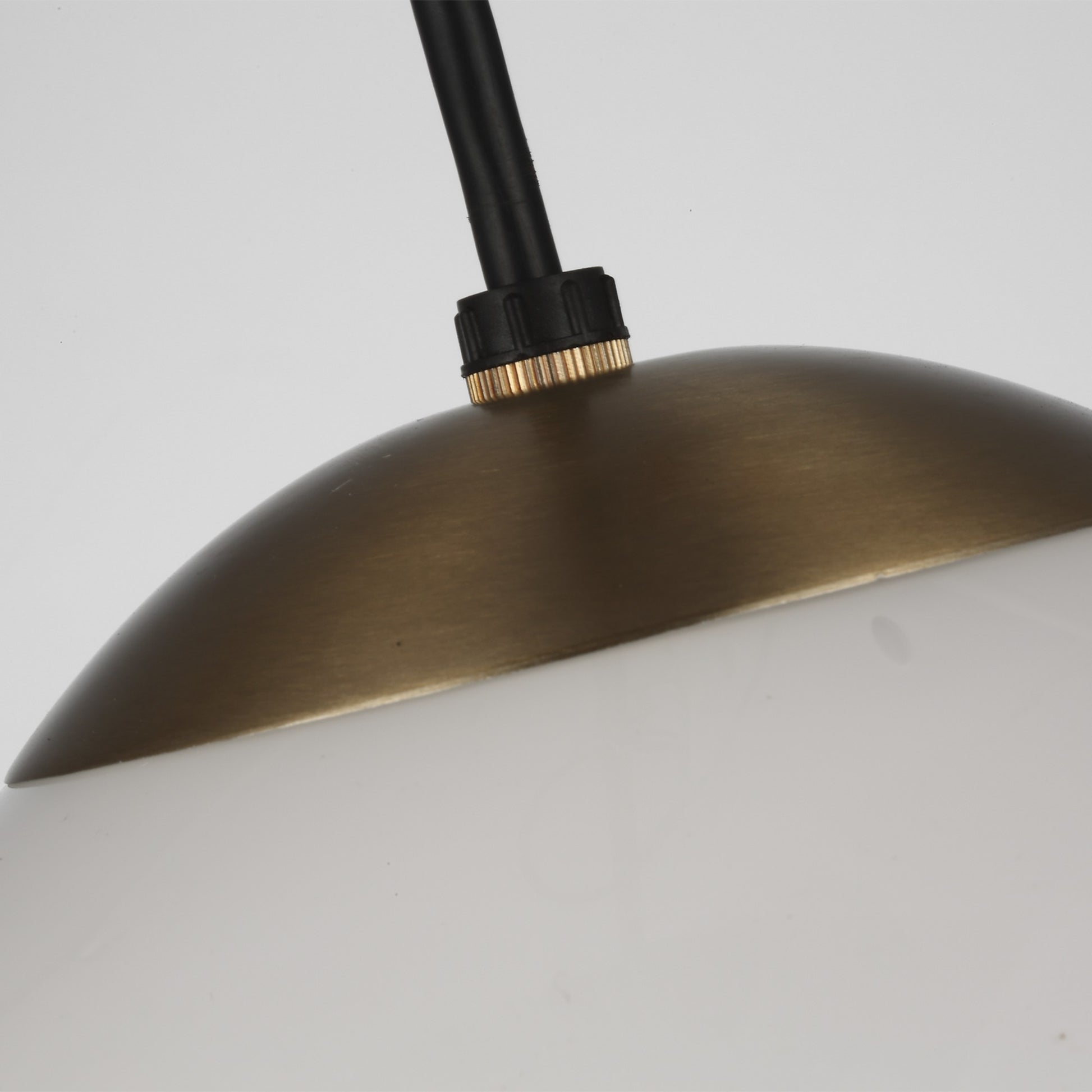 Leo Hanging Globe 10" Medium Pendant, Satin Brass Finish - Bees Lighting